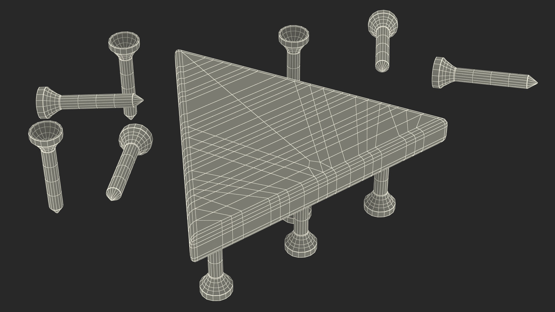 3D model Peg Game Played