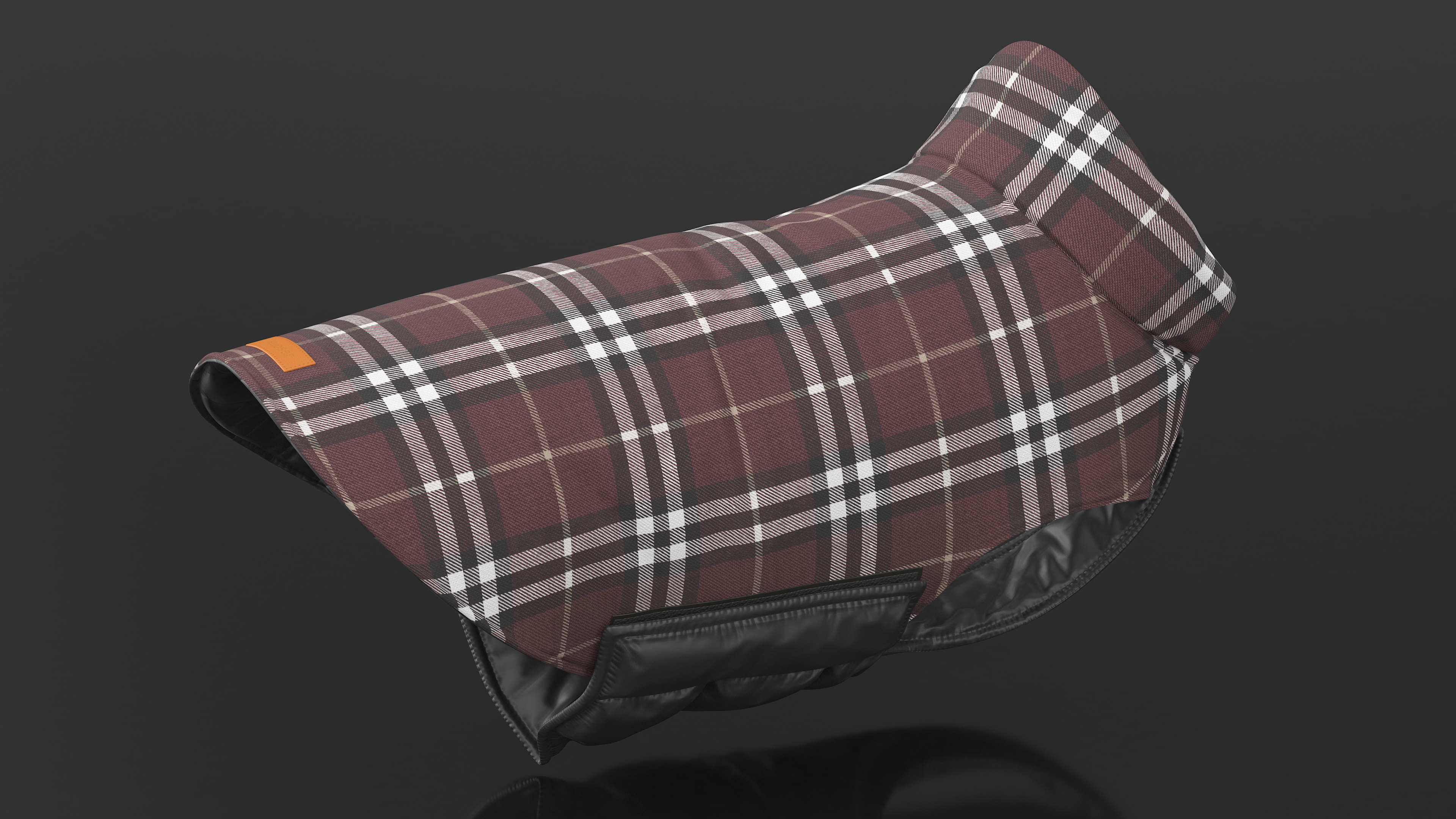 Dog Coat Brown 3D model