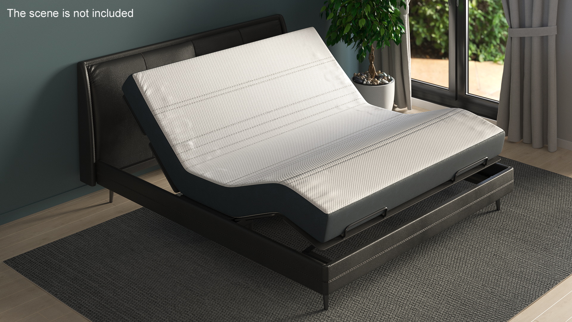 3D Smart Bed Black Curved Mattress