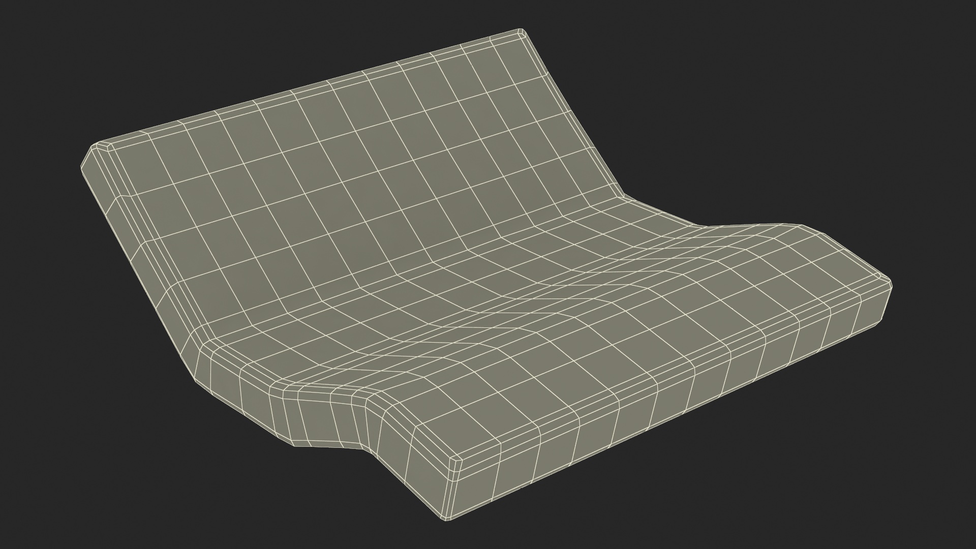 3D Smart Bed Black Curved Mattress