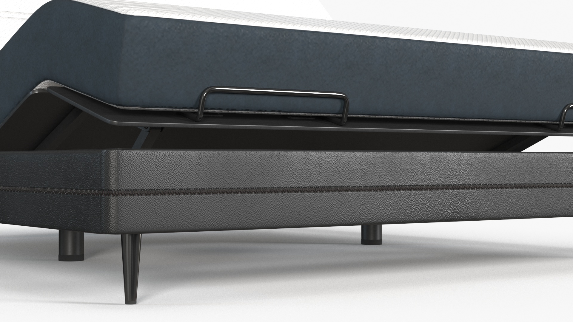 3D Smart Bed Black Curved Mattress
