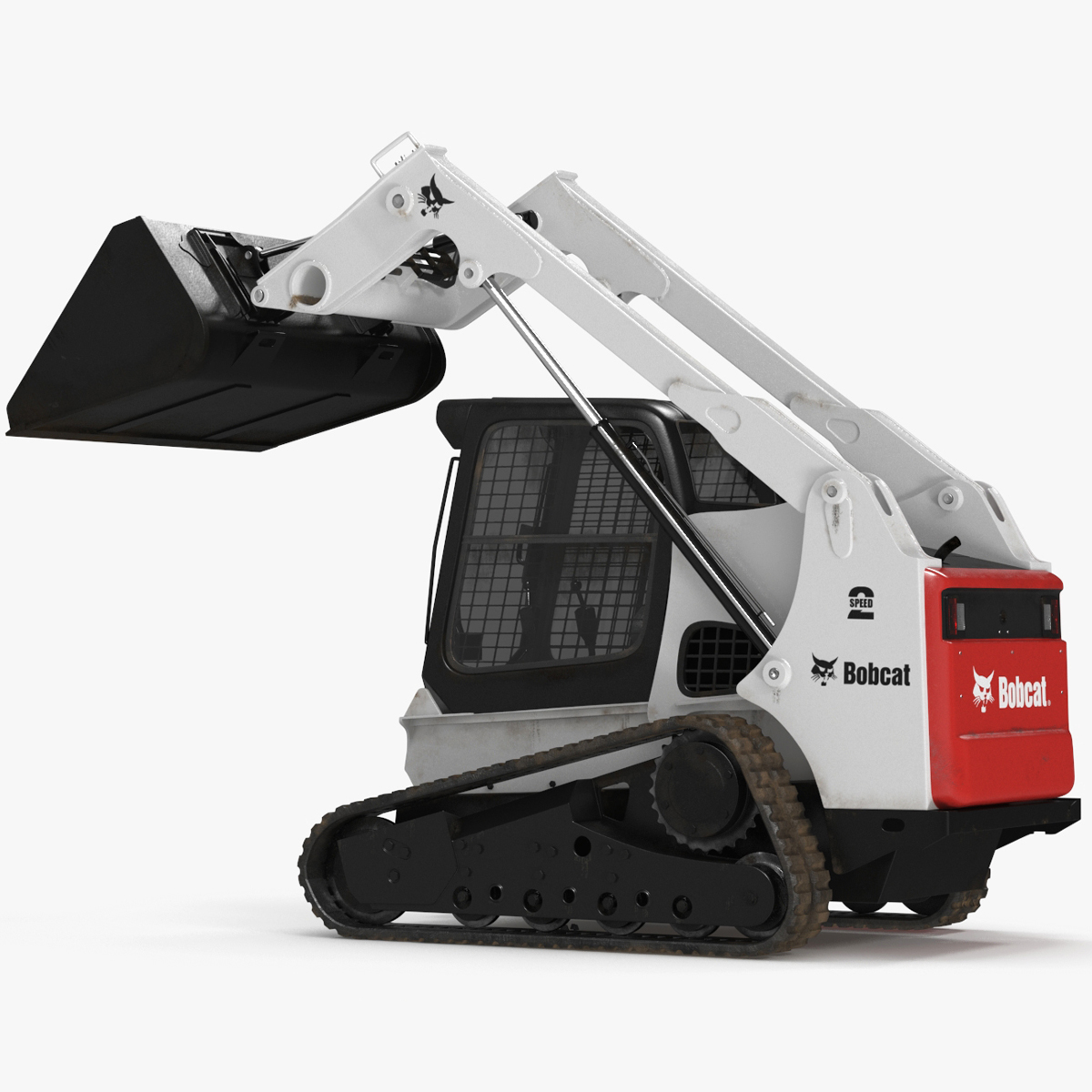 3D Compact Track Loader Bobcat Rigged for Cinema 4D model