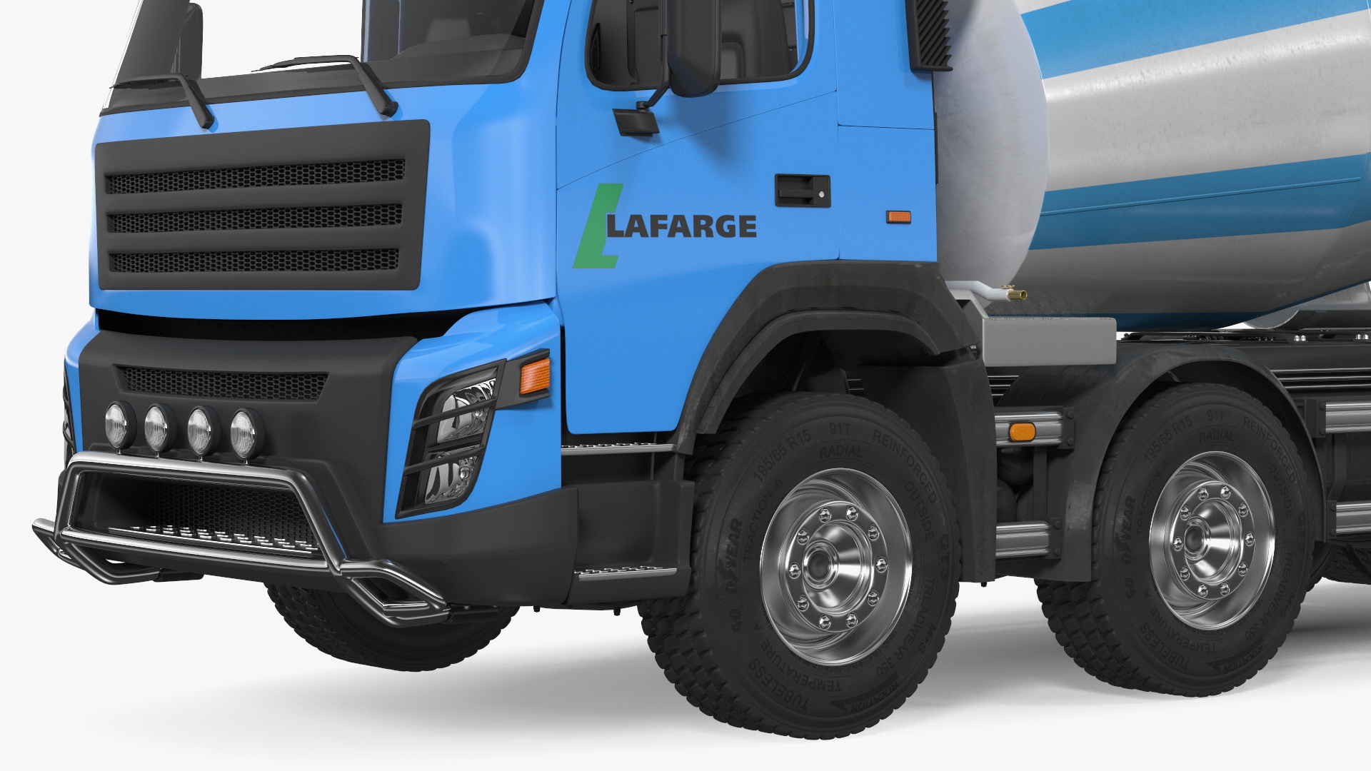 3D model Cement Mixer Truck Lafarge Livery with Concrete Bucket by Boscaro