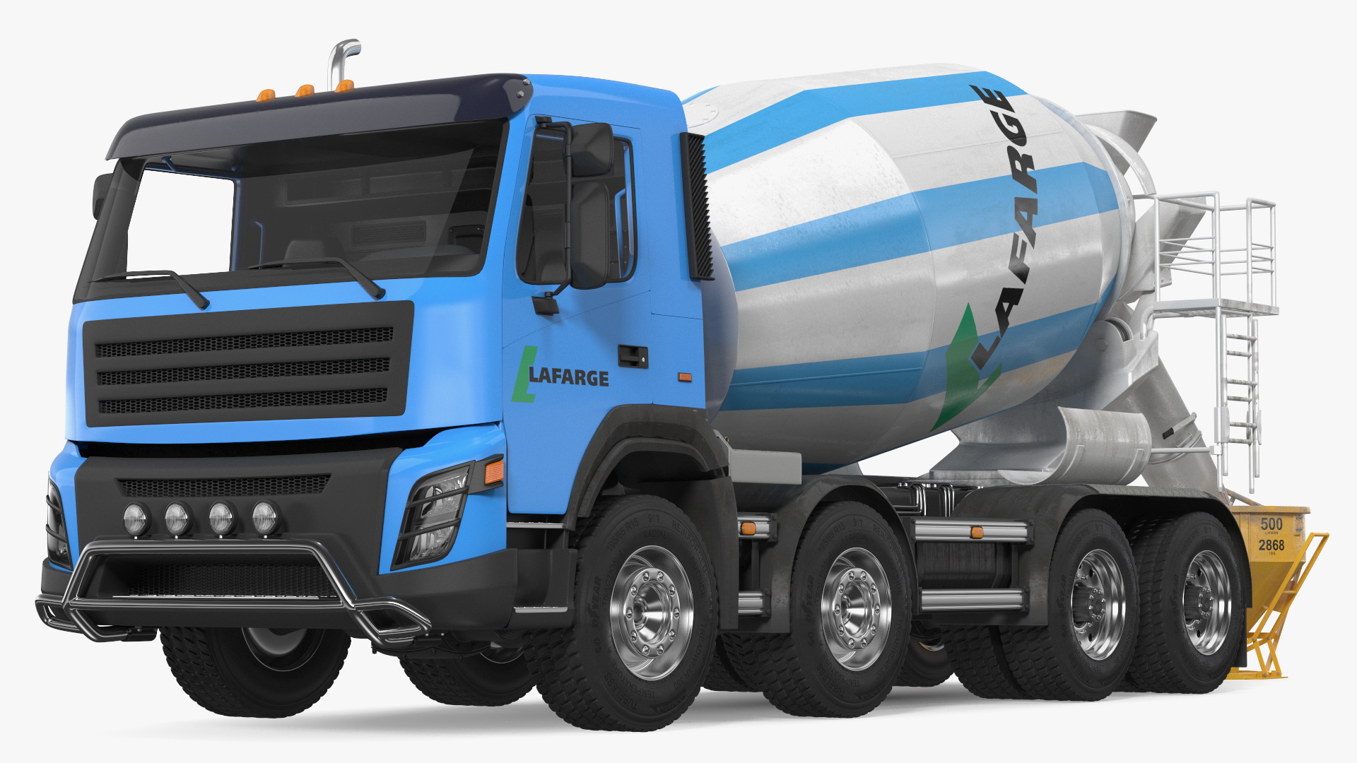 3D model Cement Mixer Truck Lafarge Livery with Concrete Bucket by Boscaro