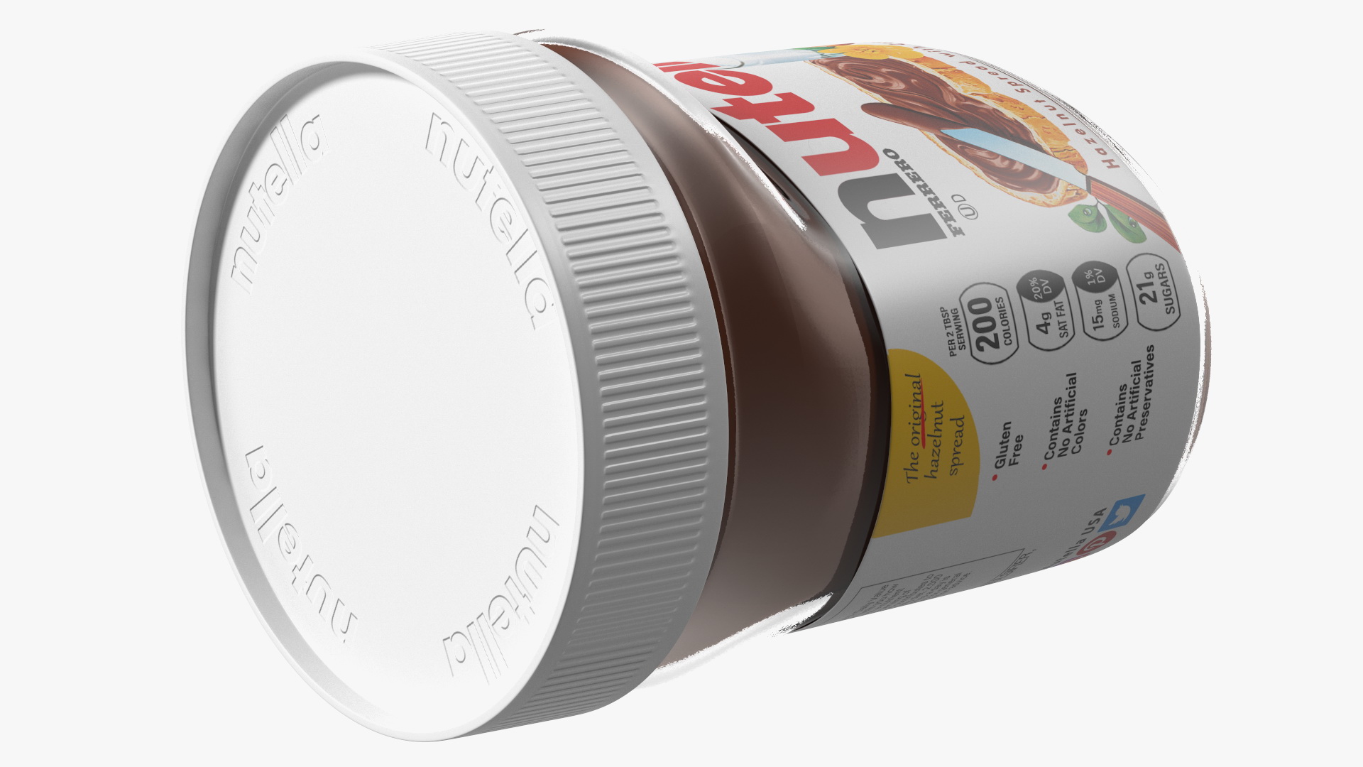 Nutella Chocolate Hazelnut Spread 13 oz 3D model