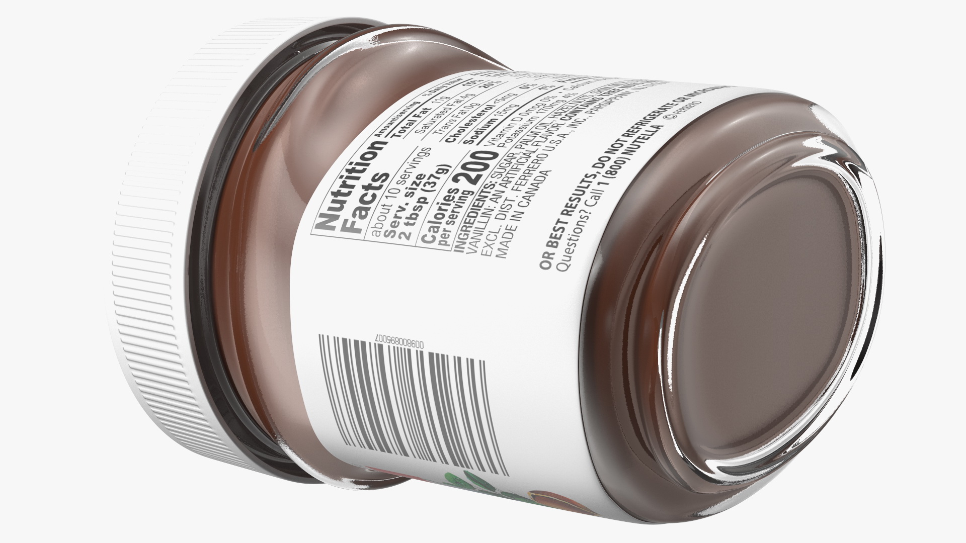 Nutella Chocolate Hazelnut Spread 13 oz 3D model