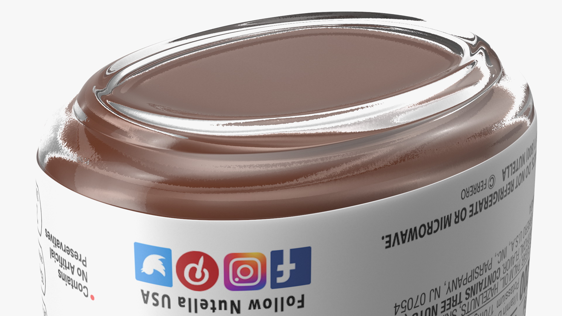 Nutella Chocolate Hazelnut Spread 13 oz 3D model