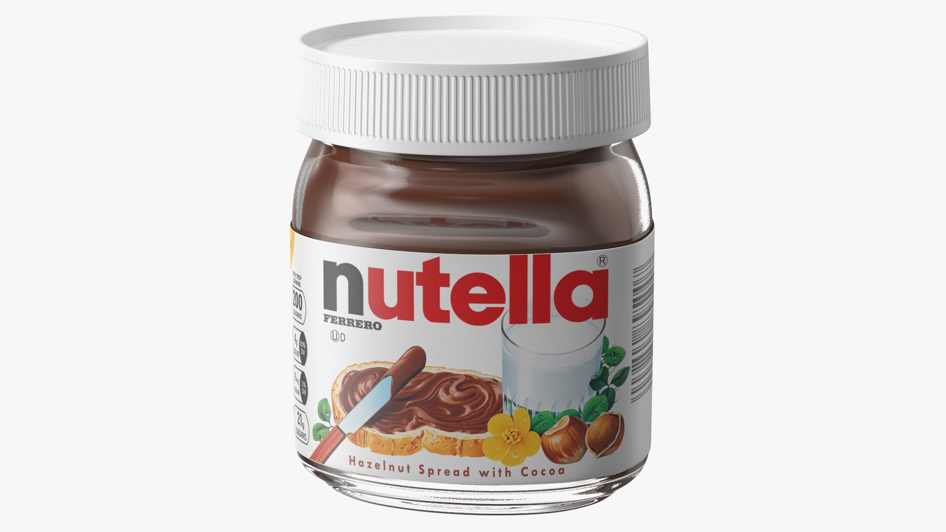 Nutella Chocolate Hazelnut Spread 13 oz 3D model