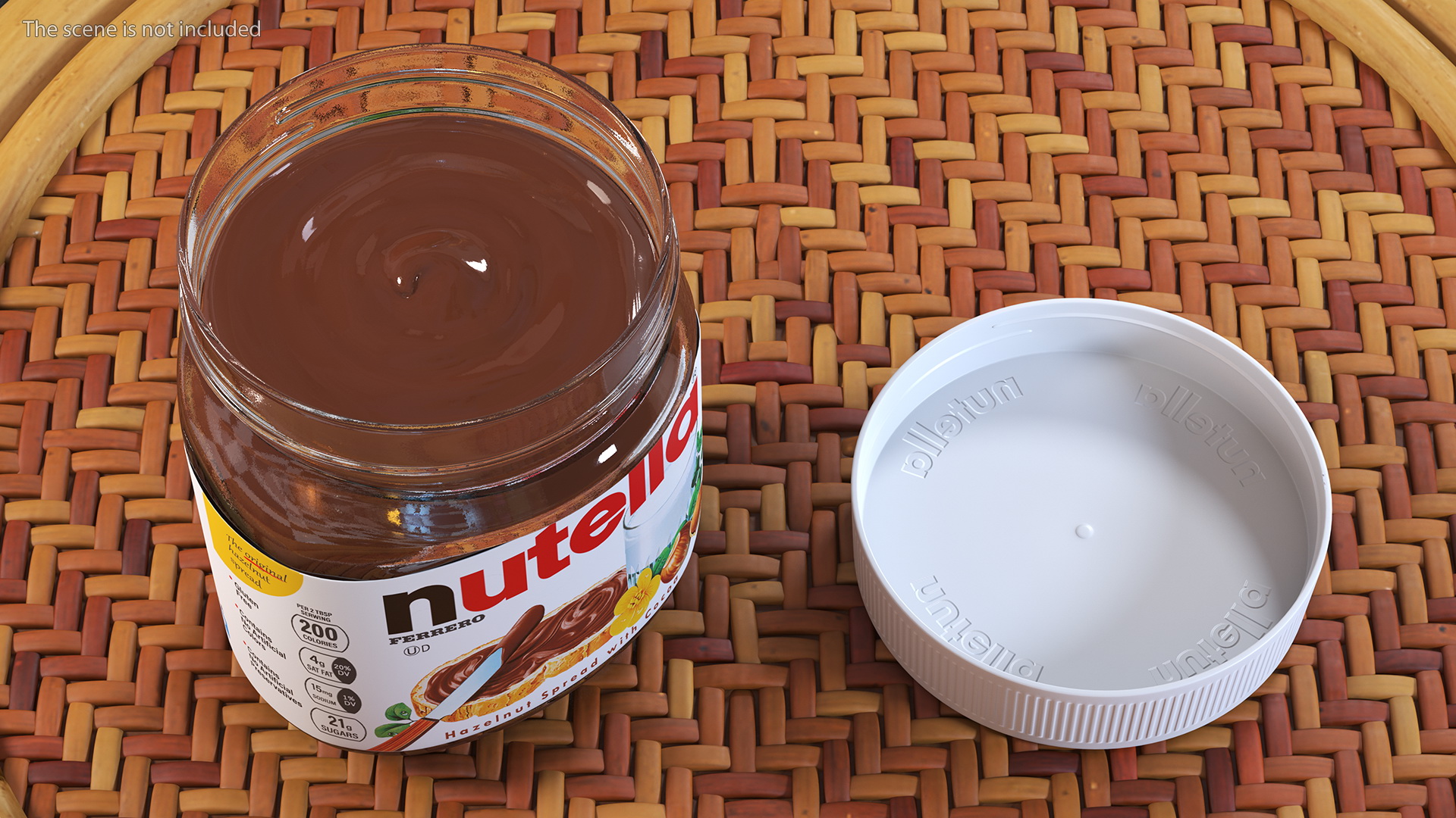 Nutella Chocolate Hazelnut Spread 13 oz 3D model