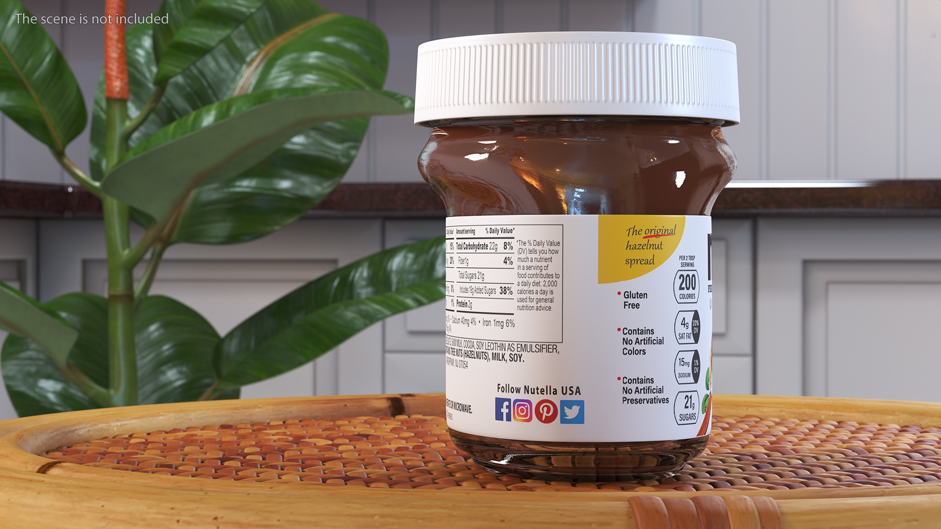 Nutella Chocolate Hazelnut Spread 13 oz 3D model
