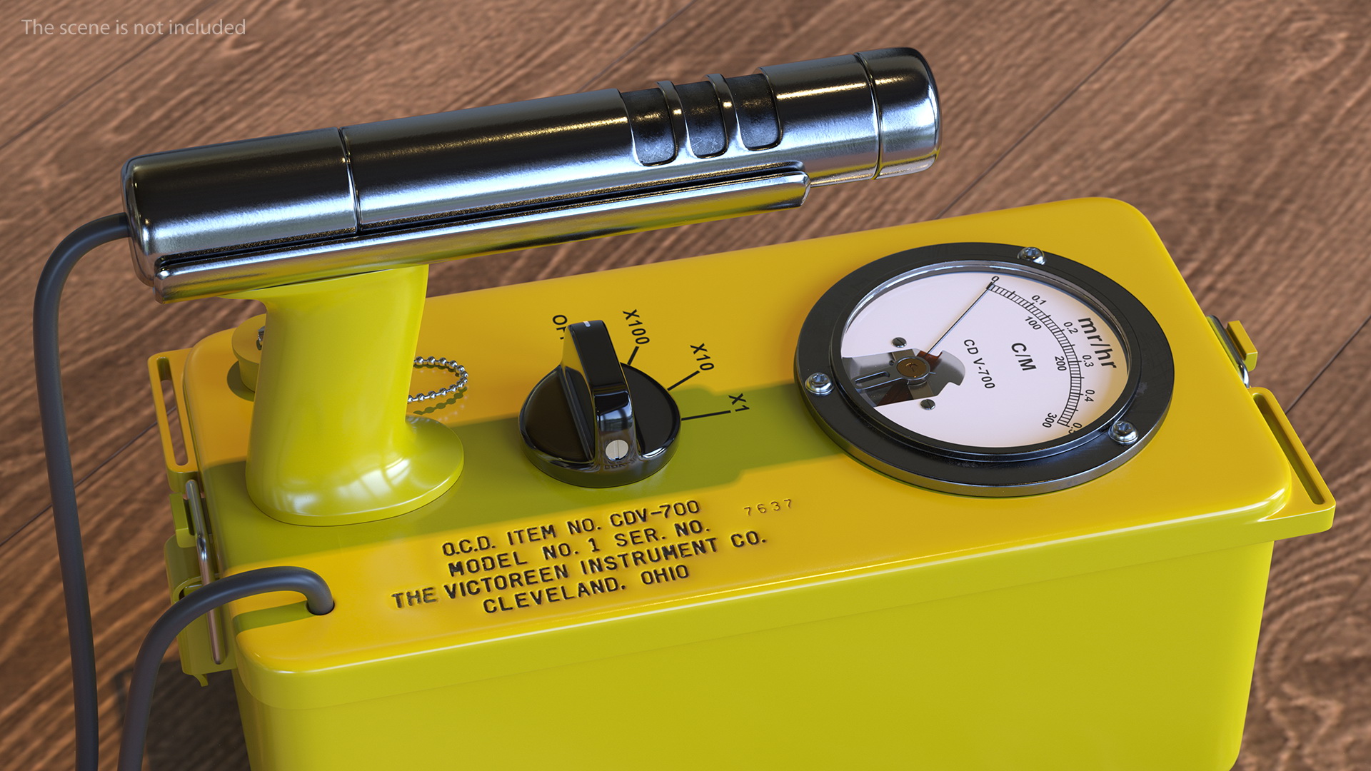Victoreen CDV 700 Classic Civil Defence Geiger Counter 3D model