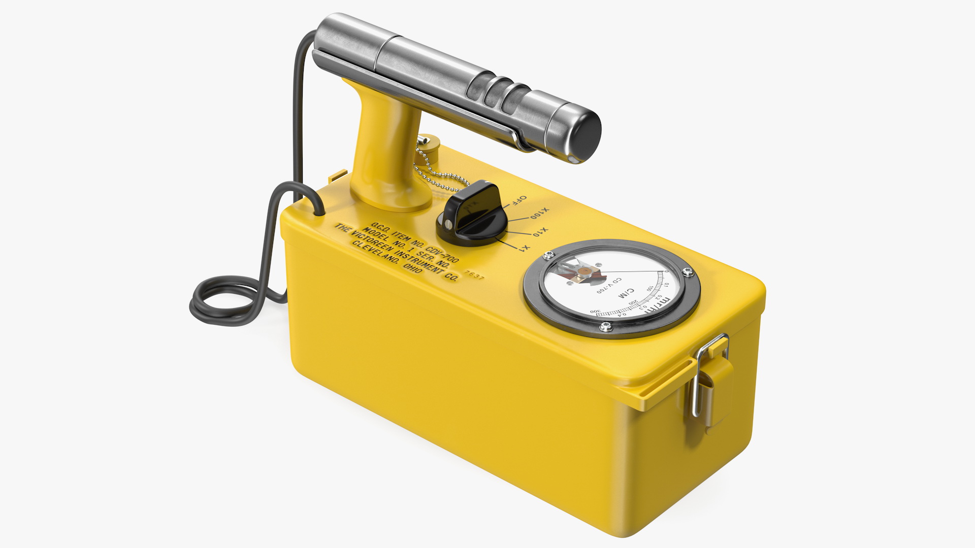 Victoreen CDV 700 Classic Civil Defence Geiger Counter 3D model