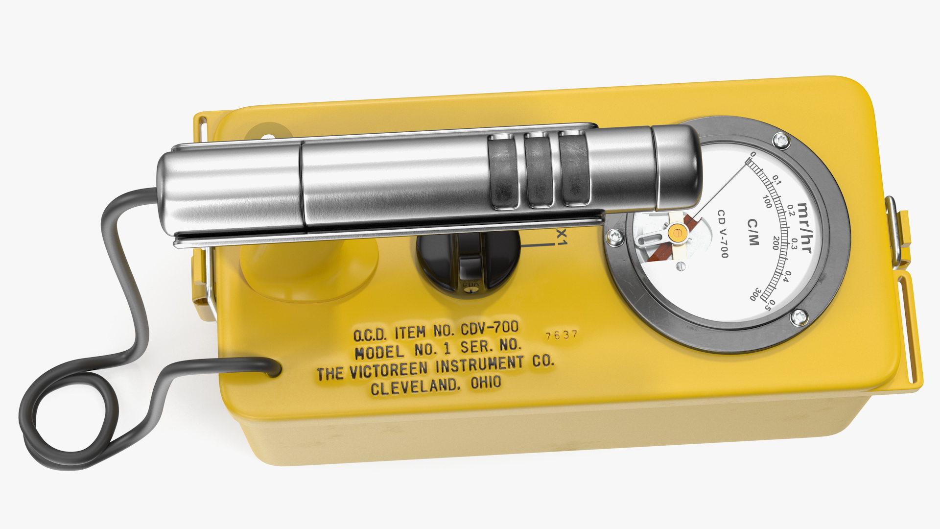 Victoreen CDV 700 Classic Civil Defence Geiger Counter 3D model