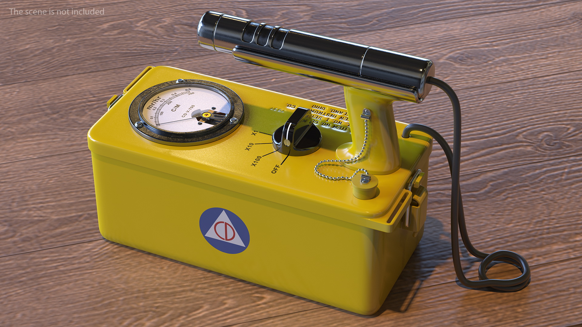 Victoreen CDV 700 Classic Civil Defence Geiger Counter 3D model