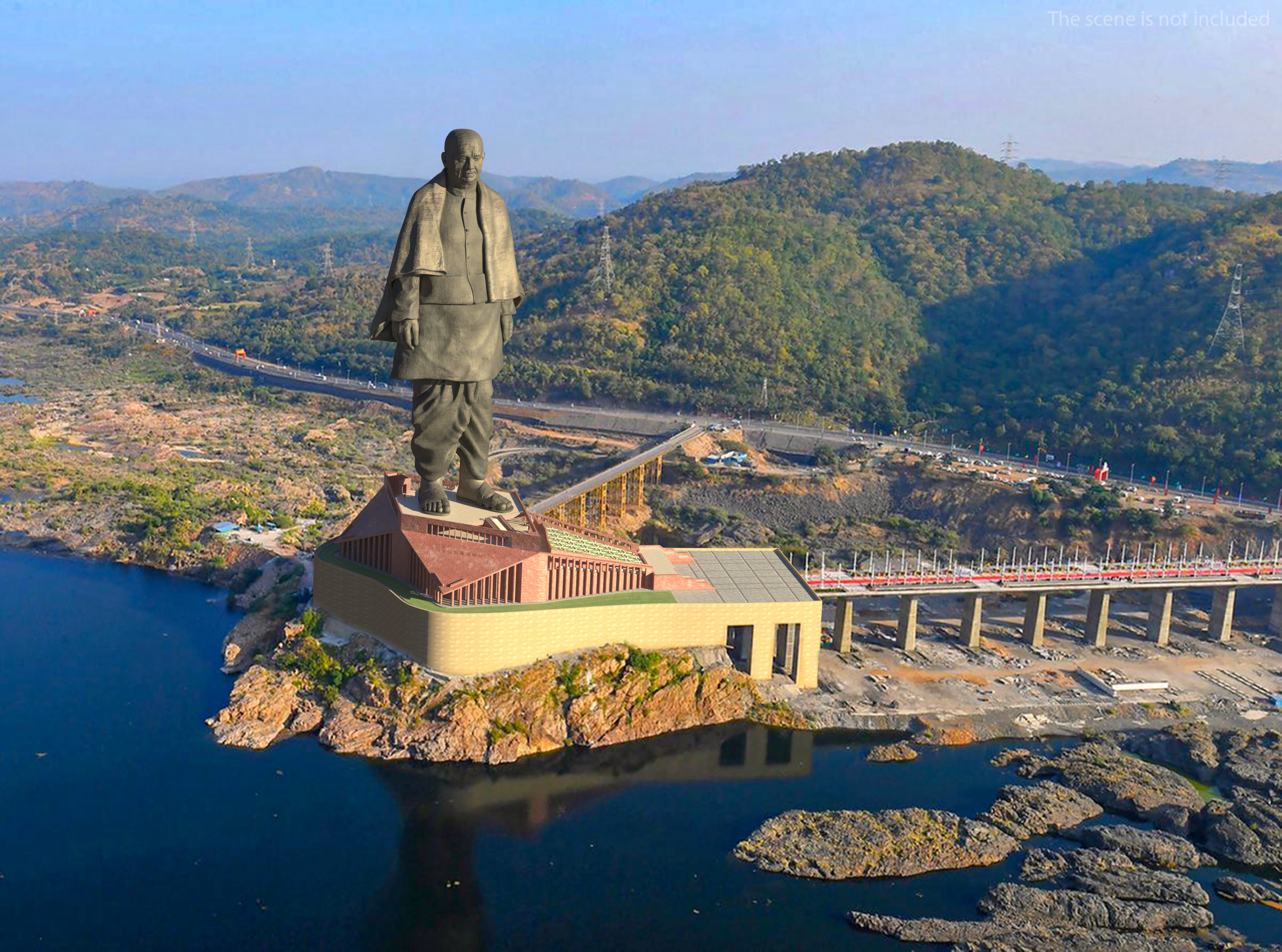 3D Statue of Unity India