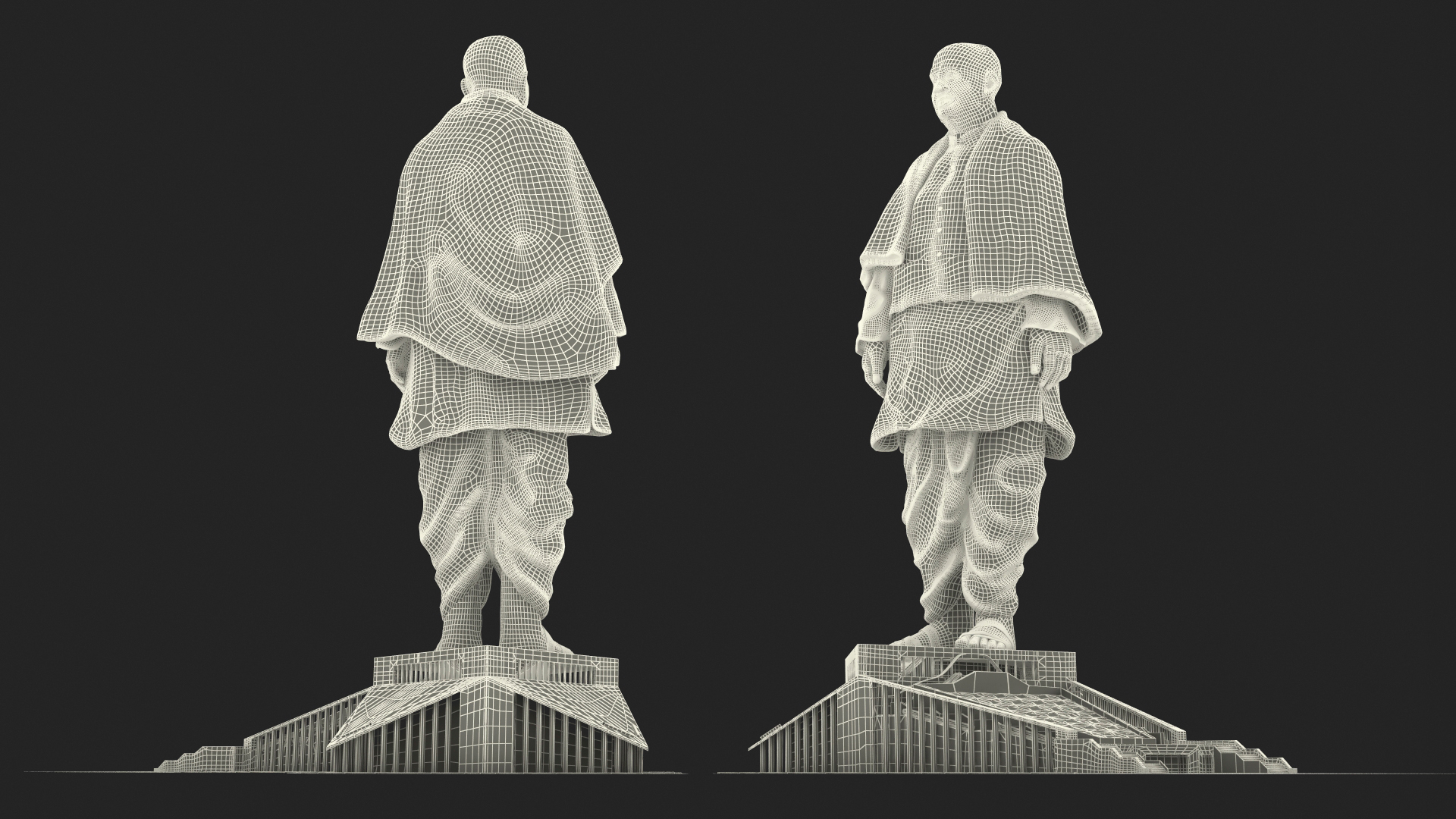 3D Statue of Unity India