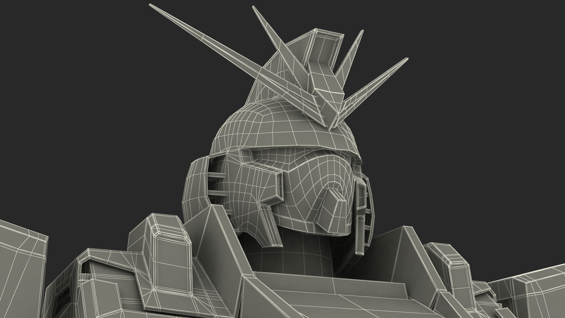 3D Yellow Combat Sci-Fi Robot