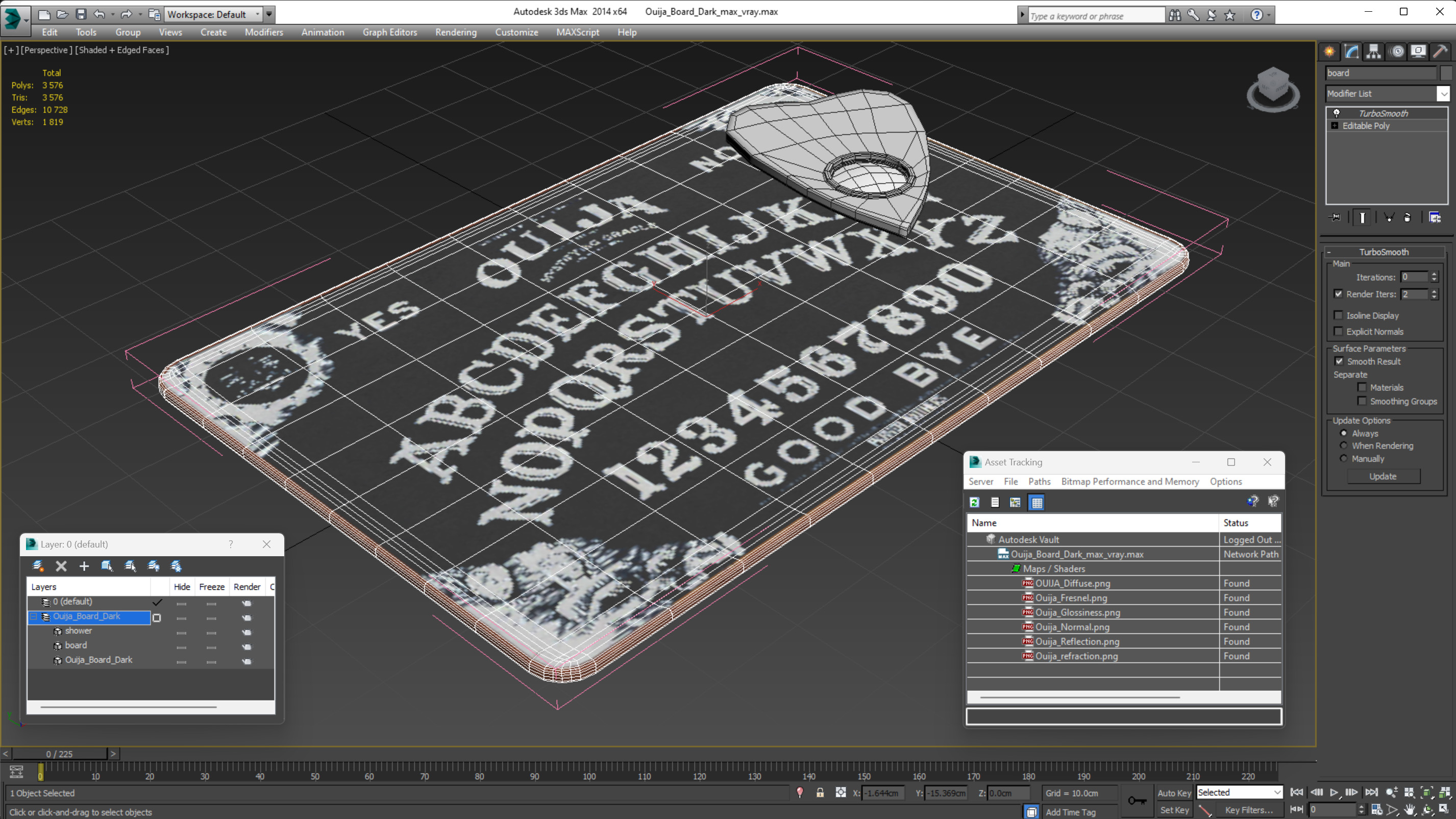 3D Ouija Board Dark