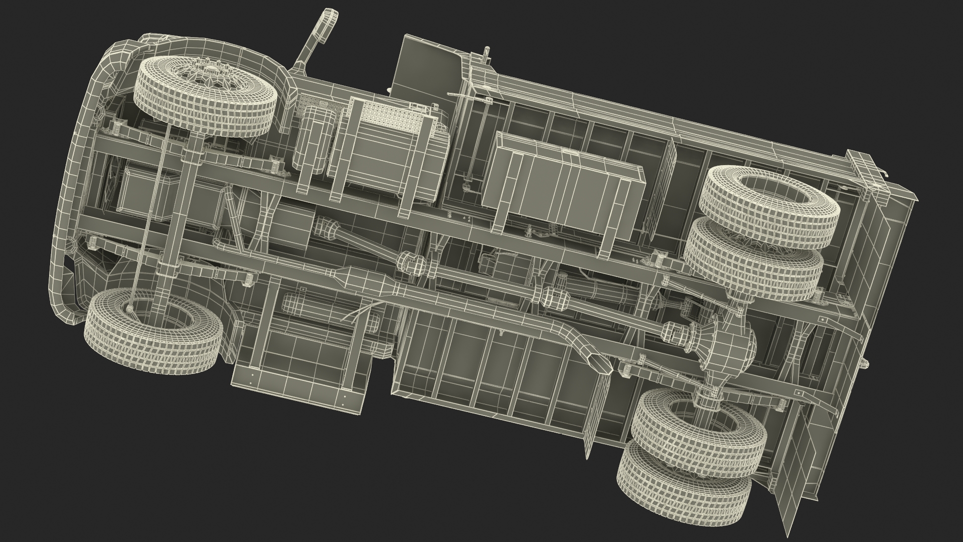 3D Ford F-650 Supertrack Rigged model