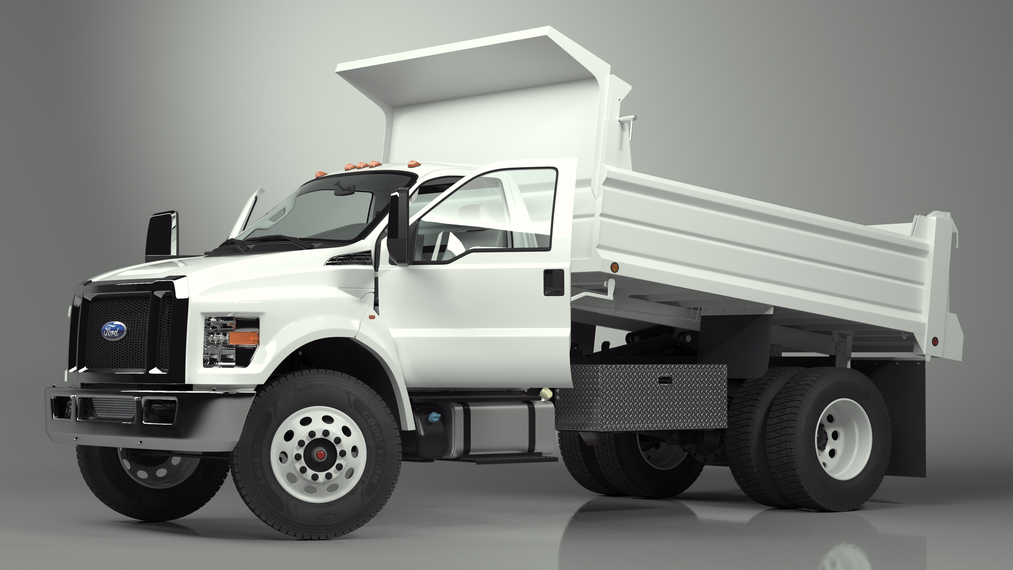 3D Ford F-650 Supertrack Rigged model
