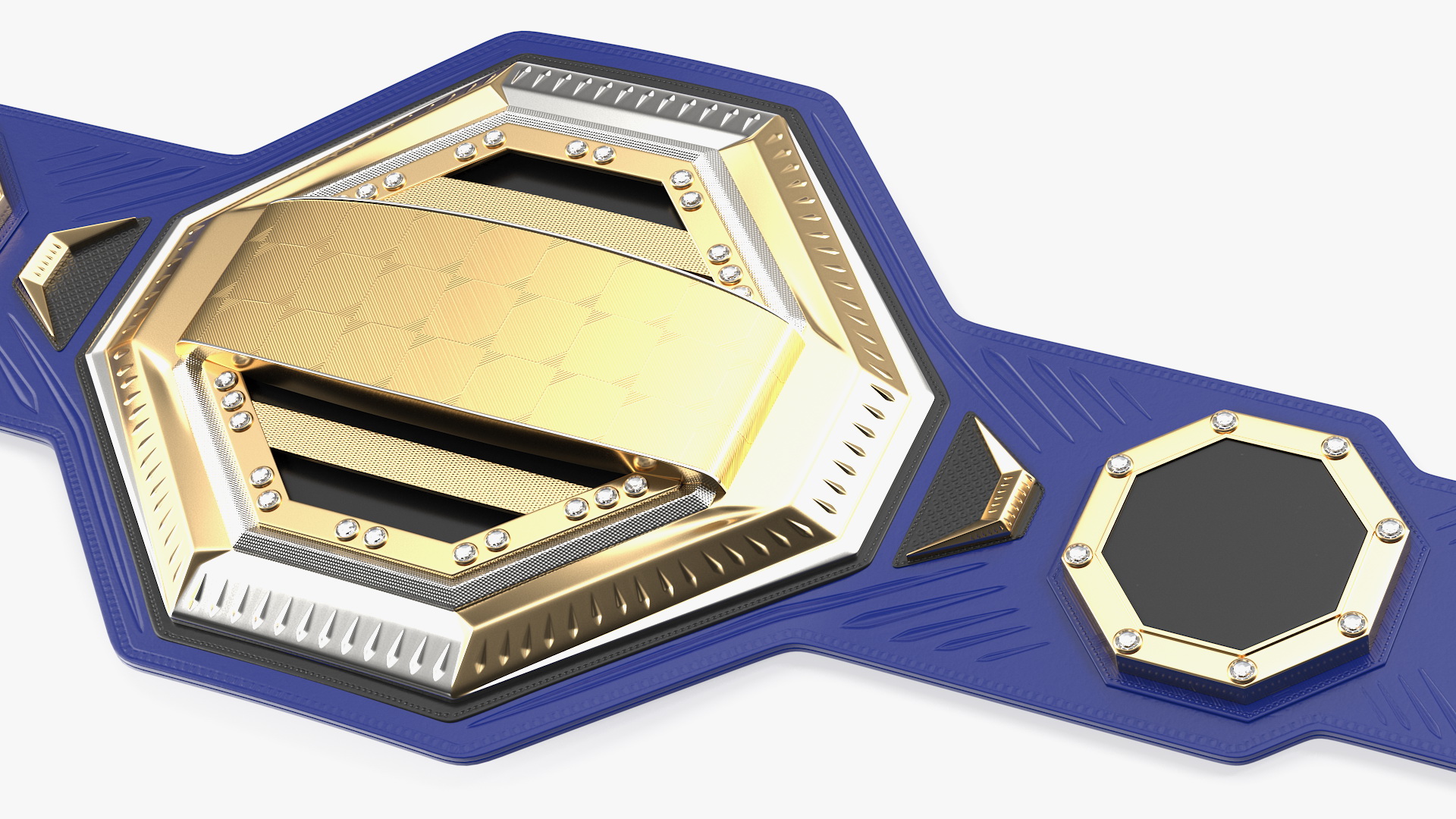 Gold Champion Belt Lies on Floor 3D