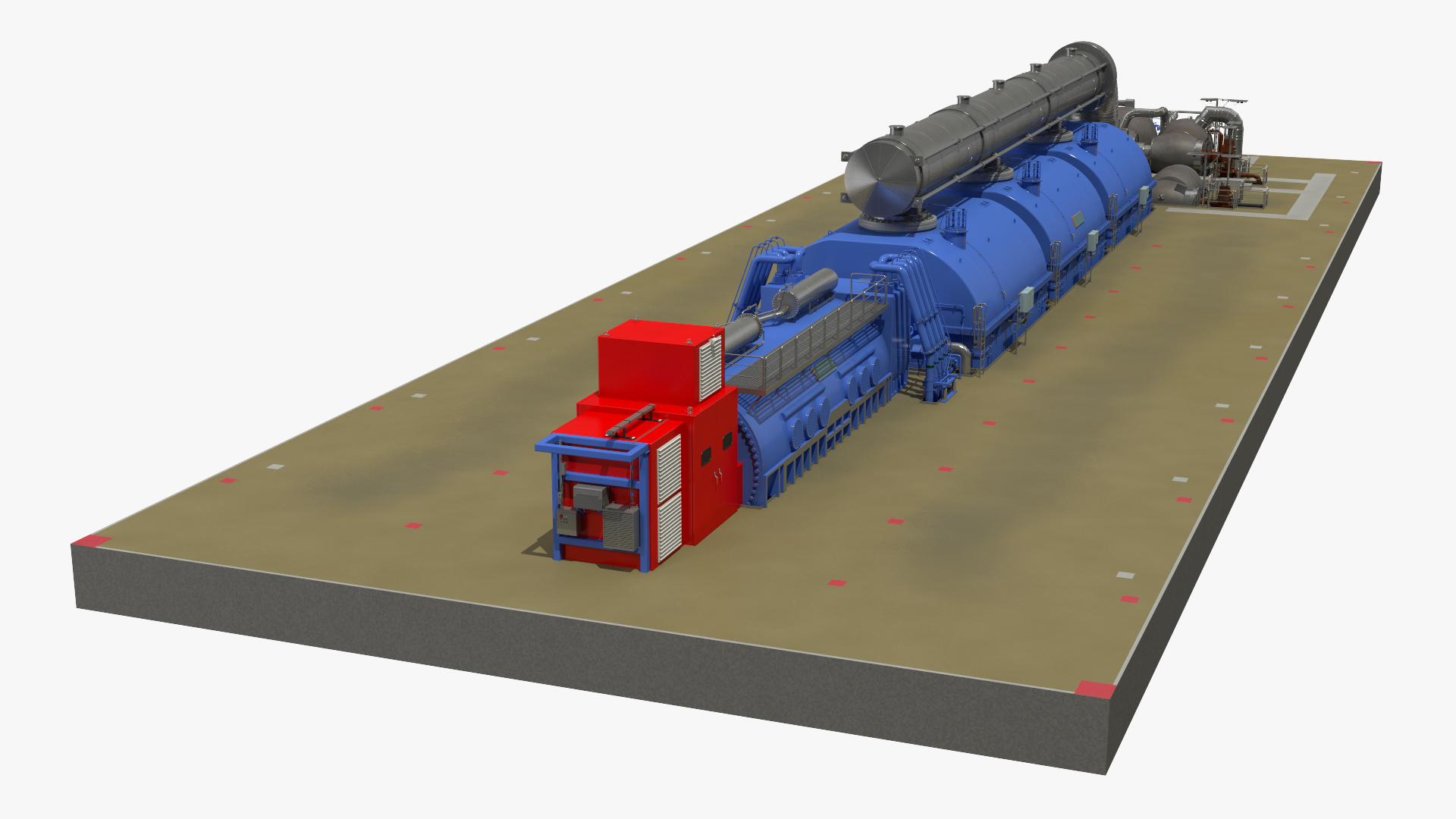 3D model Steam Driven Turbine Generator
