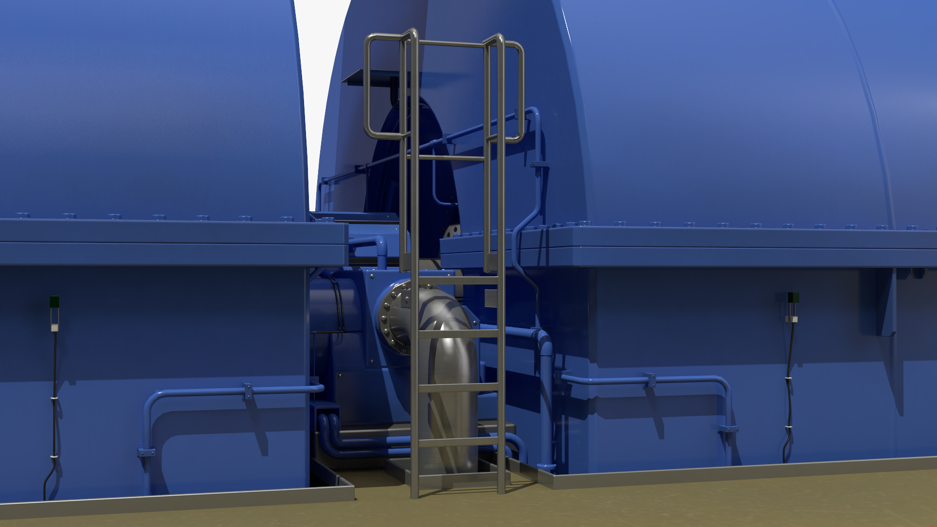 3D model Steam Driven Turbine Generator