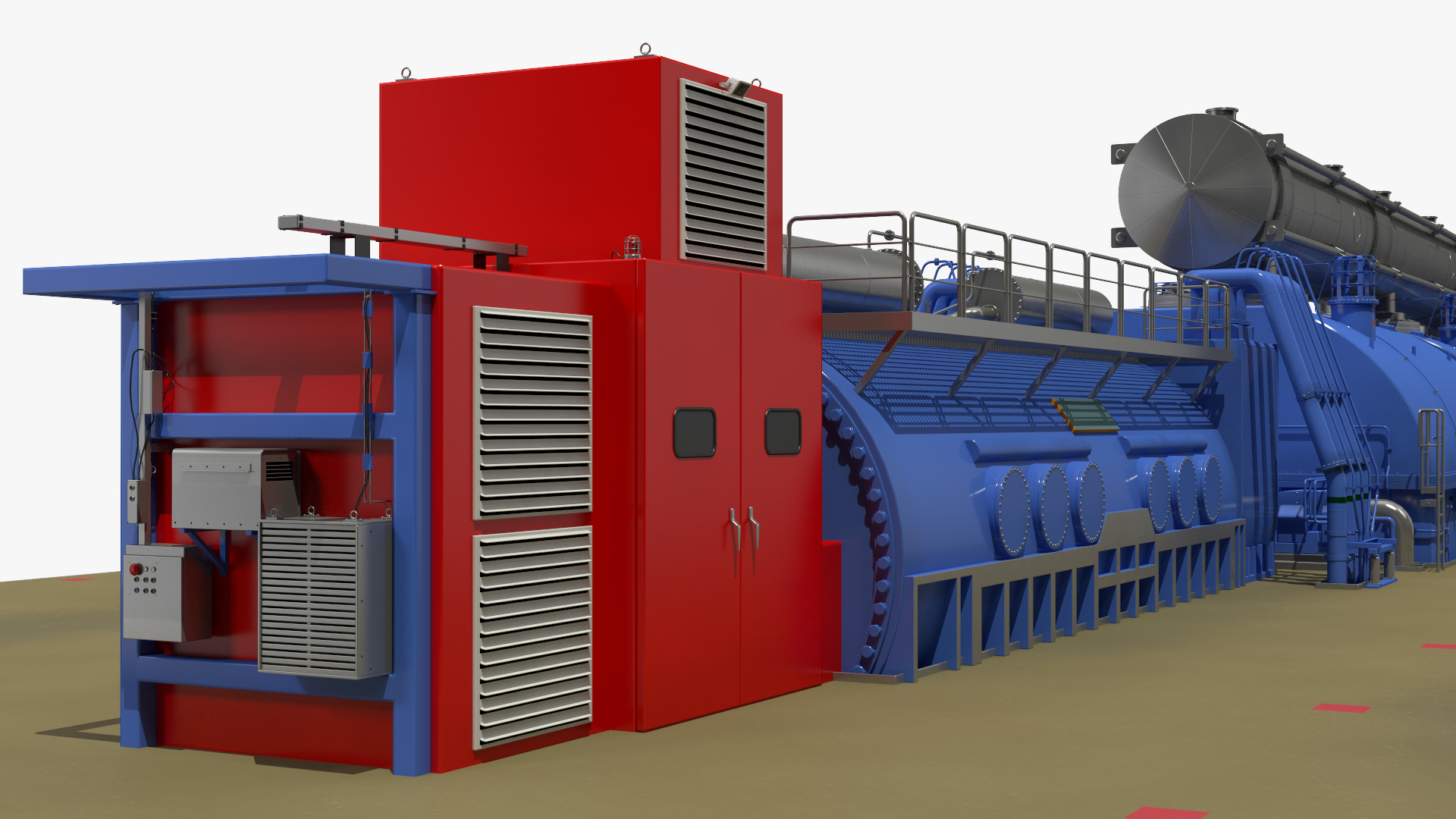 3D model Steam Driven Turbine Generator