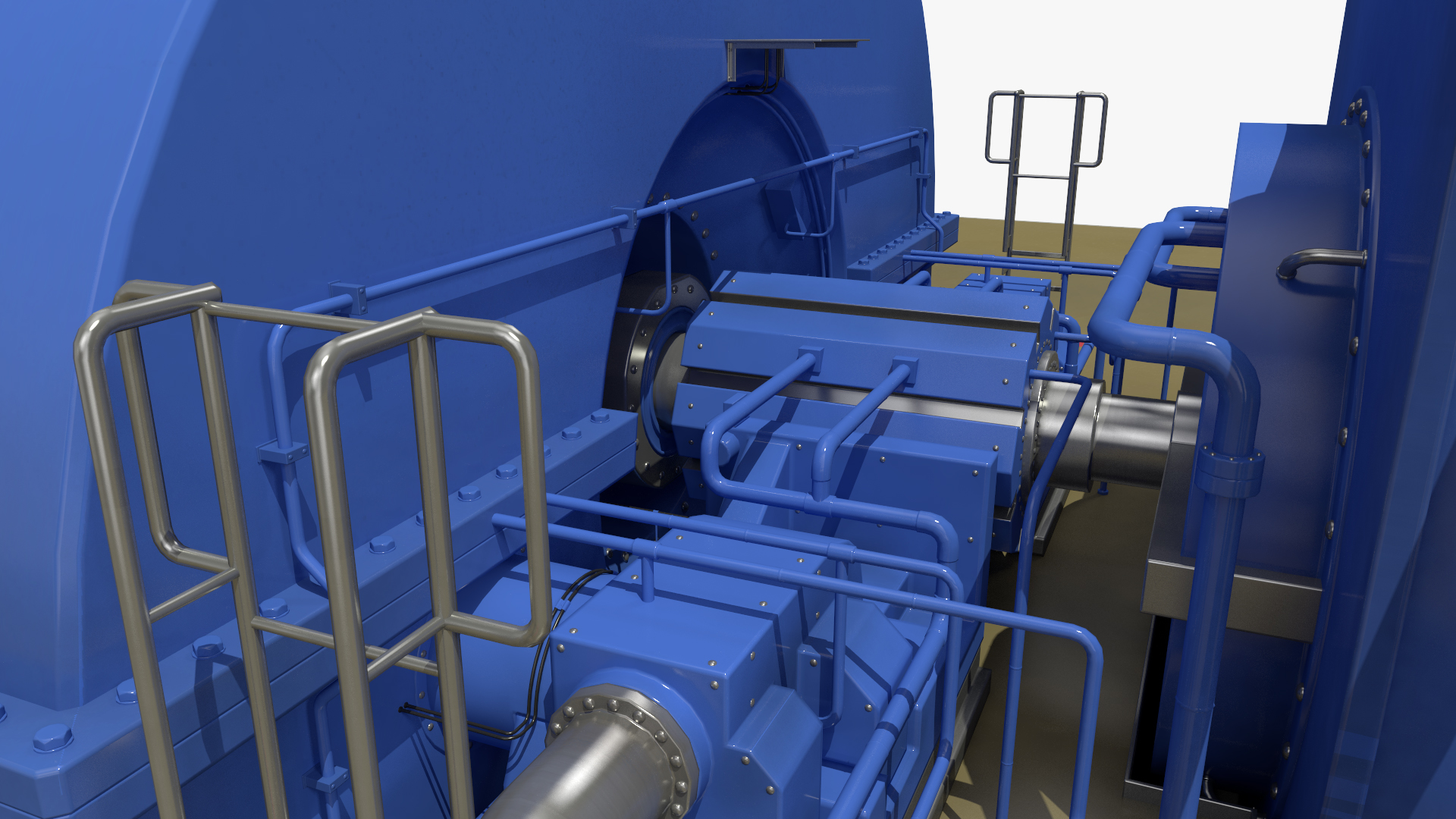 3D model Steam Driven Turbine Generator