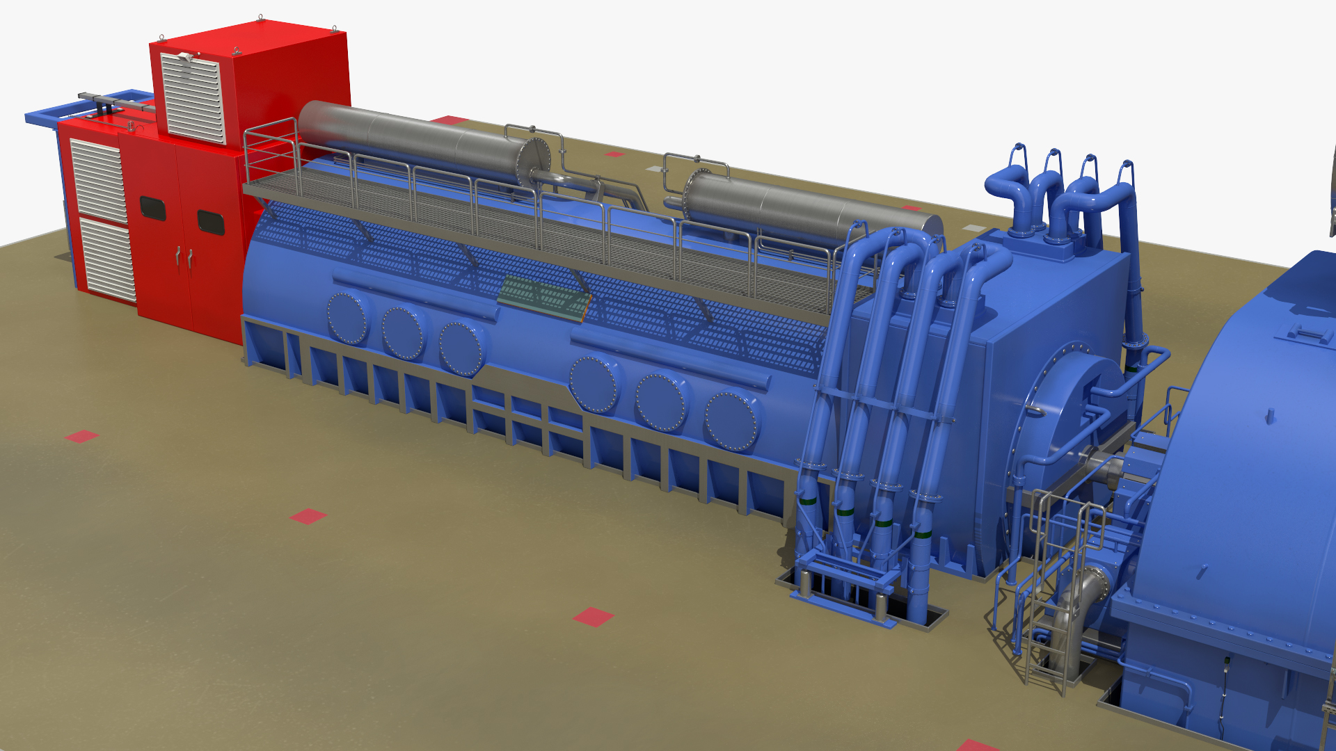 3D model Steam Driven Turbine Generator