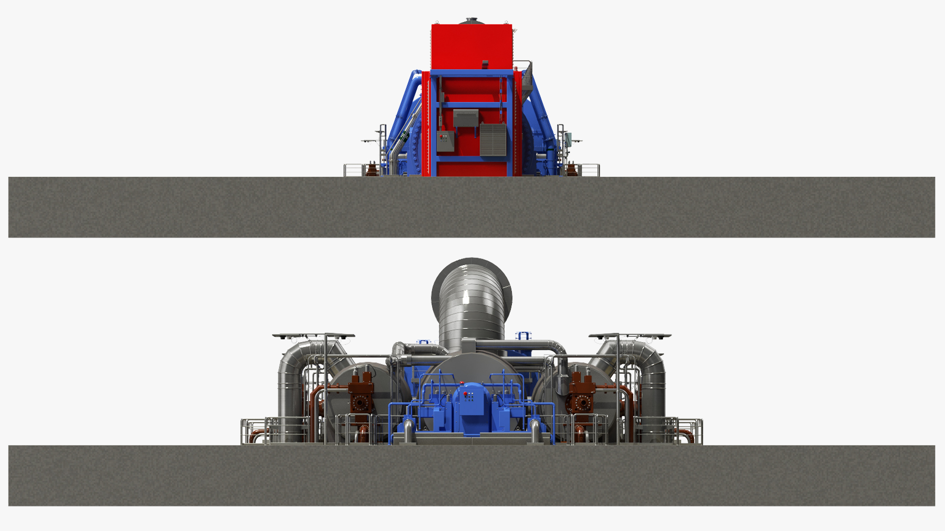 3D model Steam Driven Turbine Generator