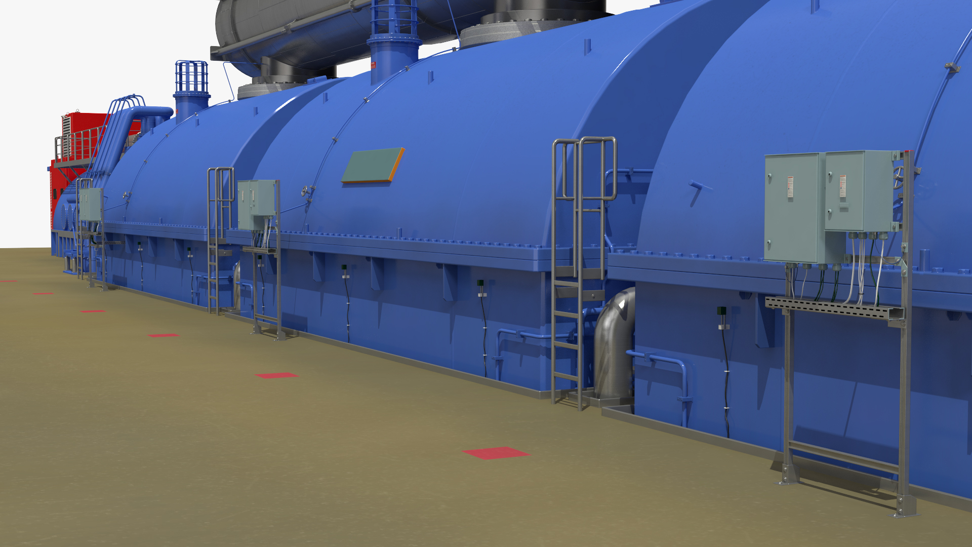 3D model Steam Driven Turbine Generator
