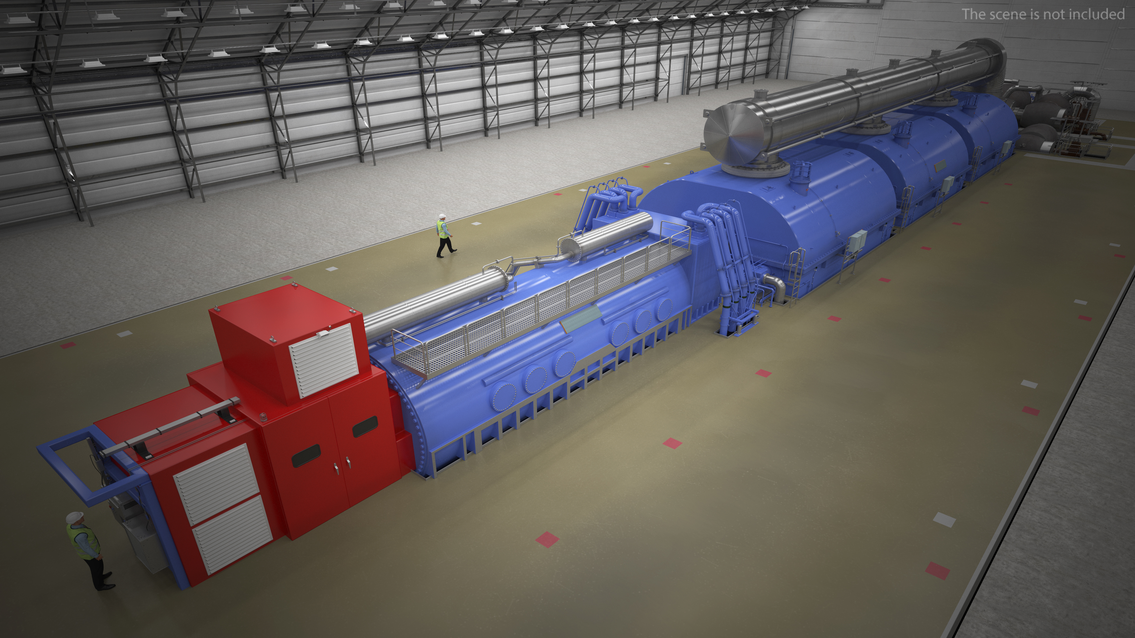 3D model Steam Driven Turbine Generator