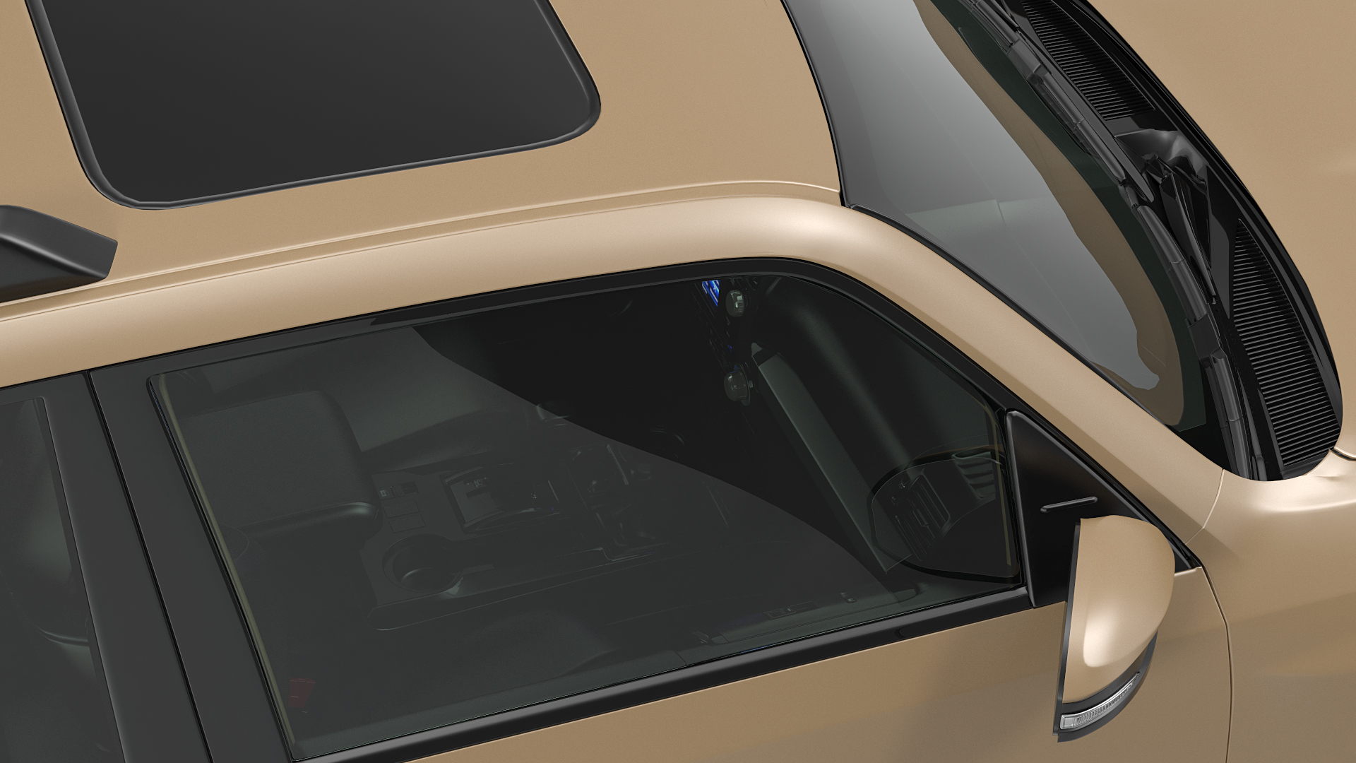 SUV 4x4 with Roof Basket 3D model