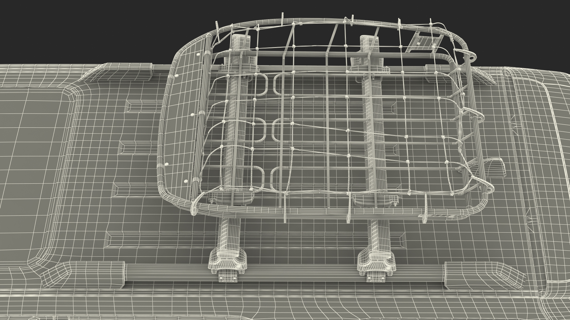 SUV 4x4 with Roof Basket 3D model