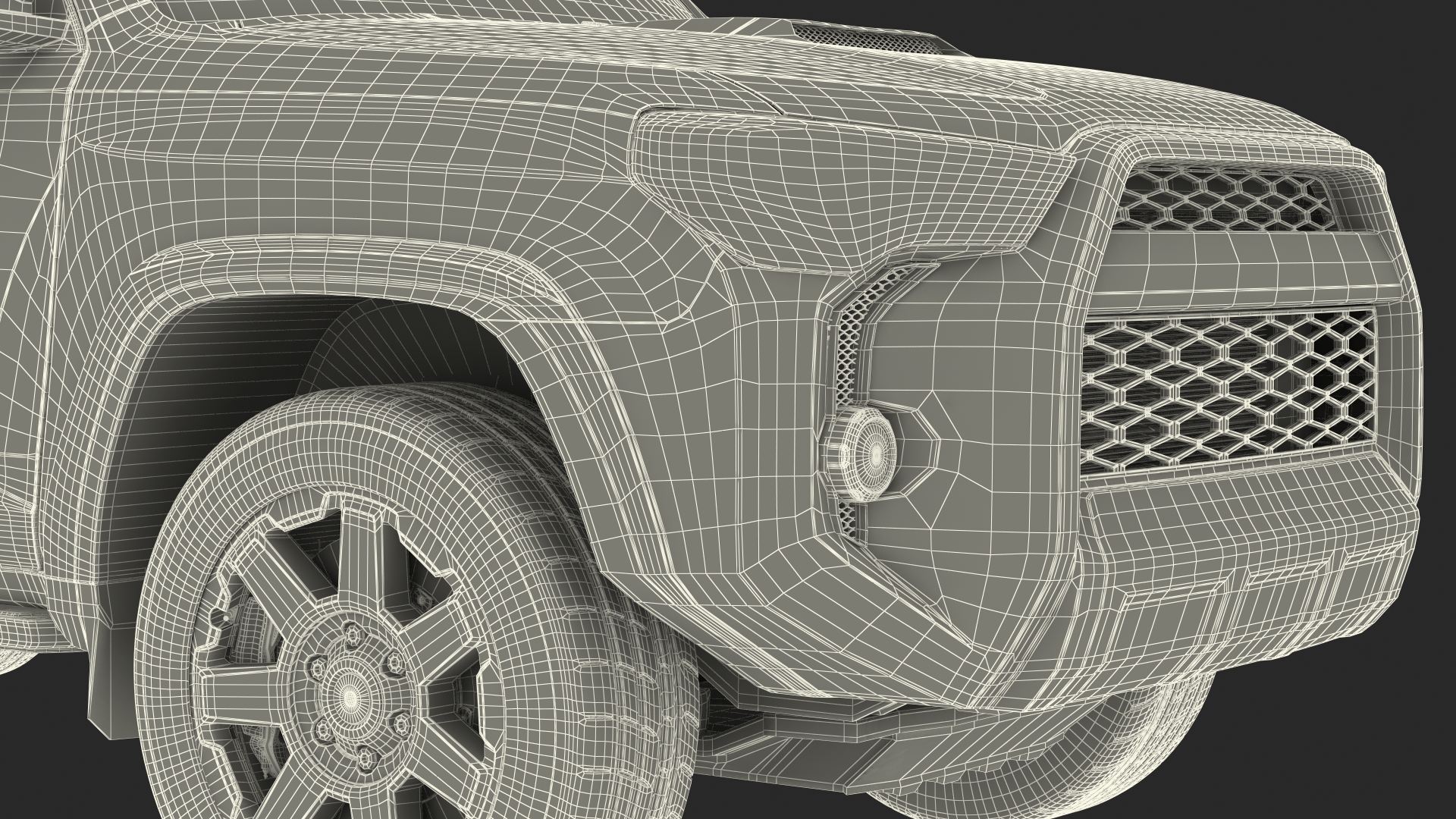 SUV 4x4 with Roof Basket 3D model