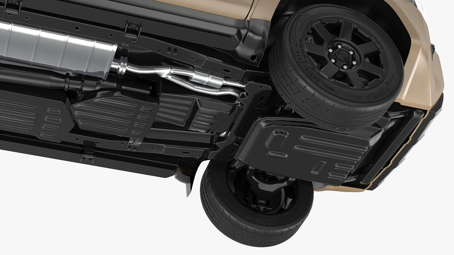 SUV 4x4 with Roof Basket 3D model