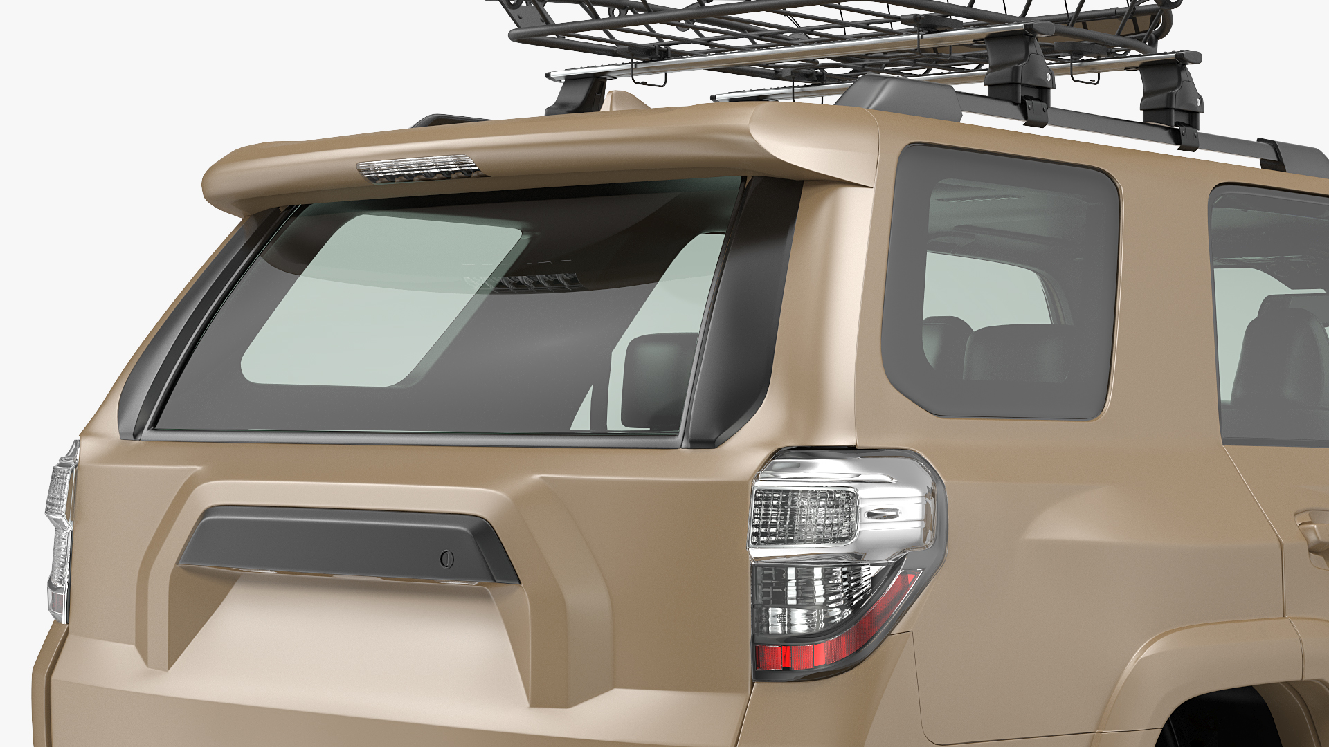 SUV 4x4 with Roof Basket 3D model