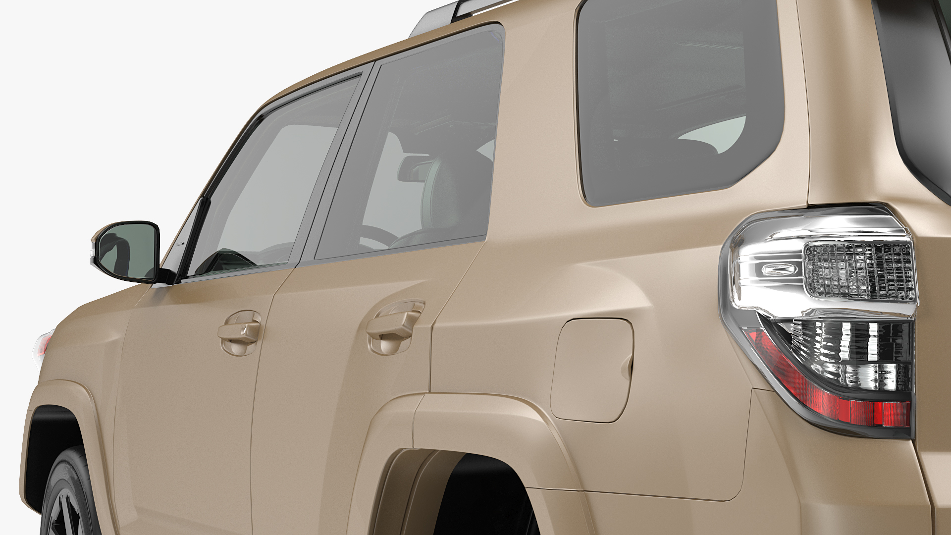 SUV 4x4 with Roof Basket 3D model