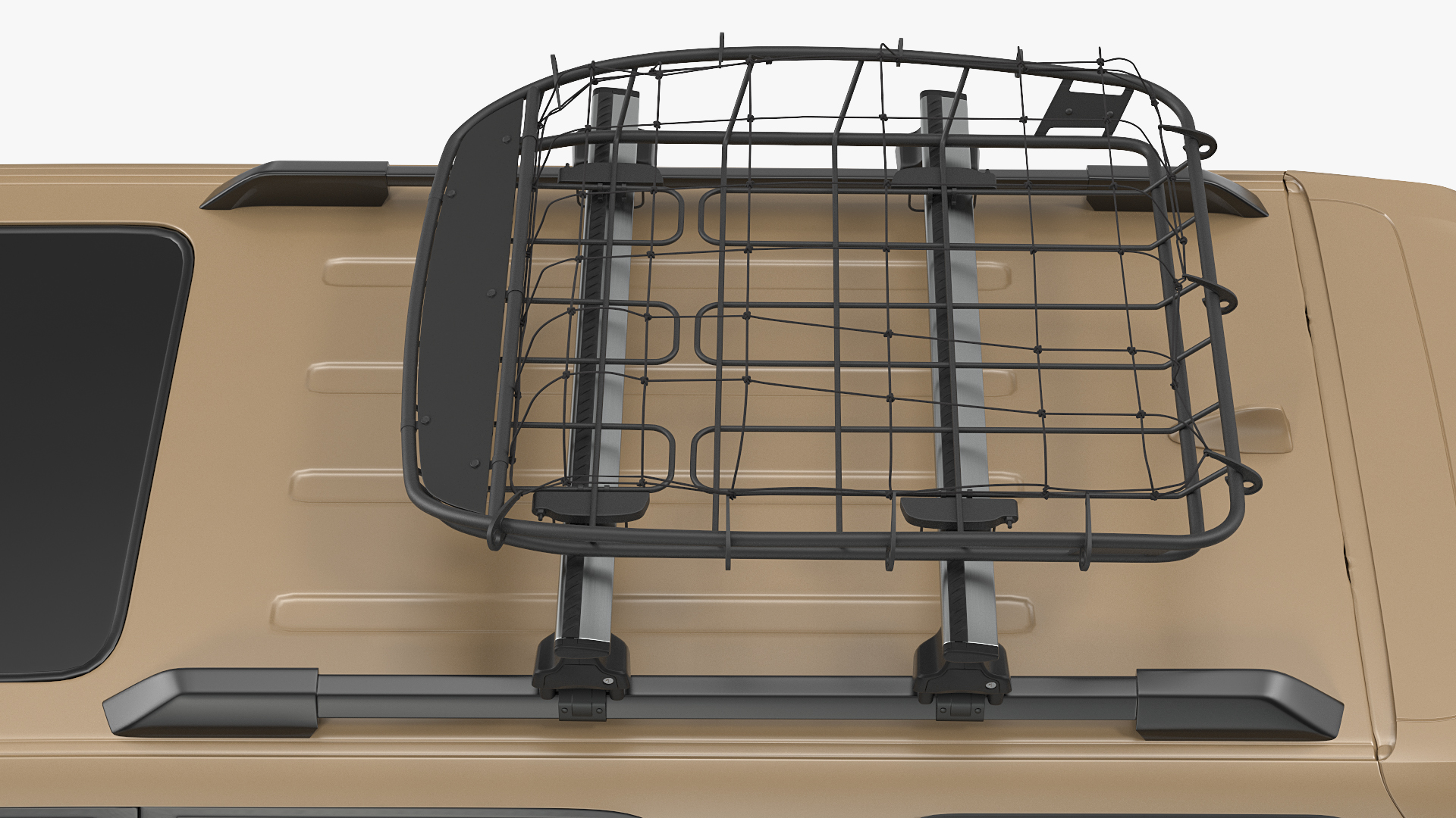 SUV 4x4 with Roof Basket 3D model