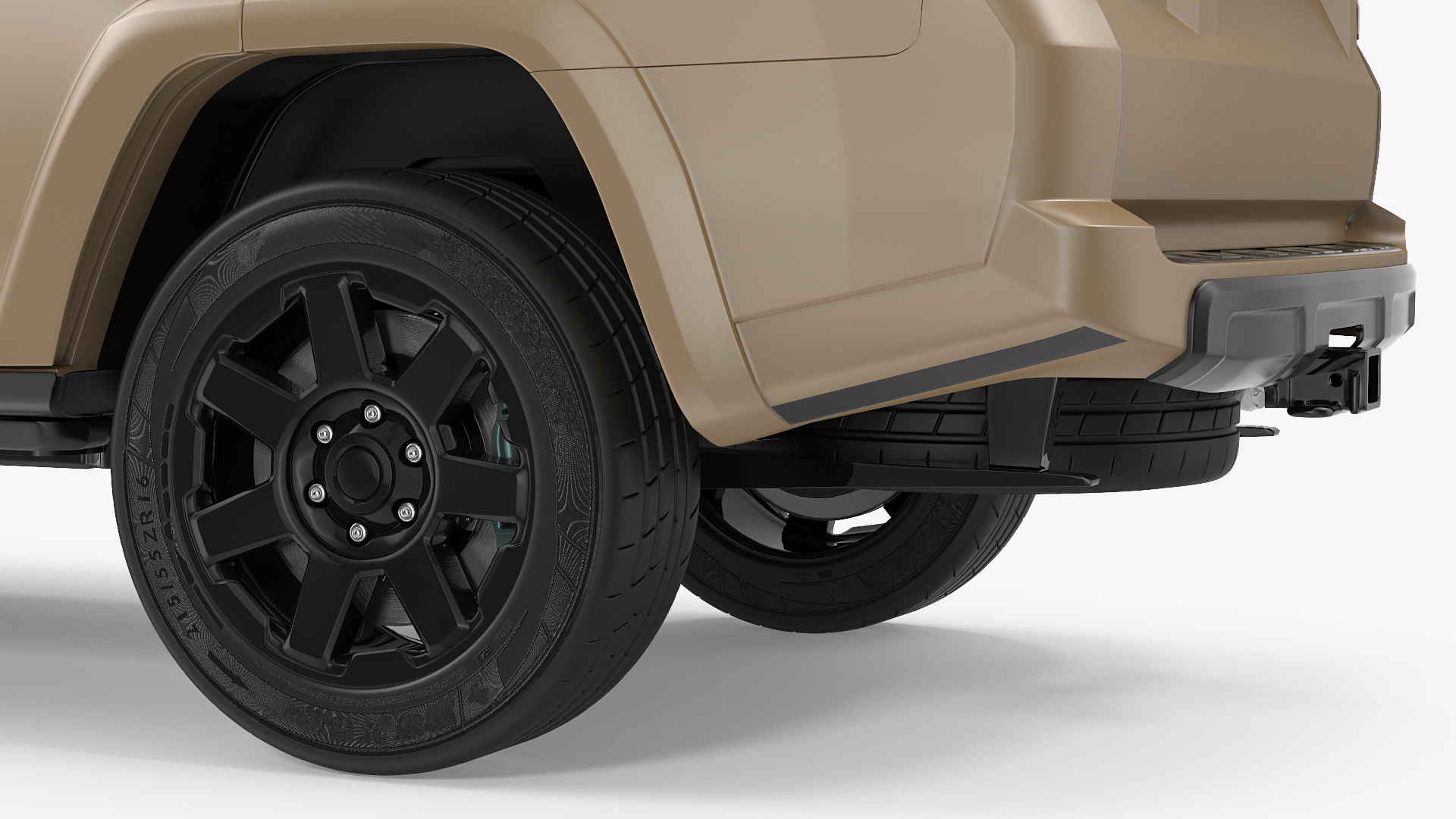 SUV 4x4 with Roof Basket 3D model