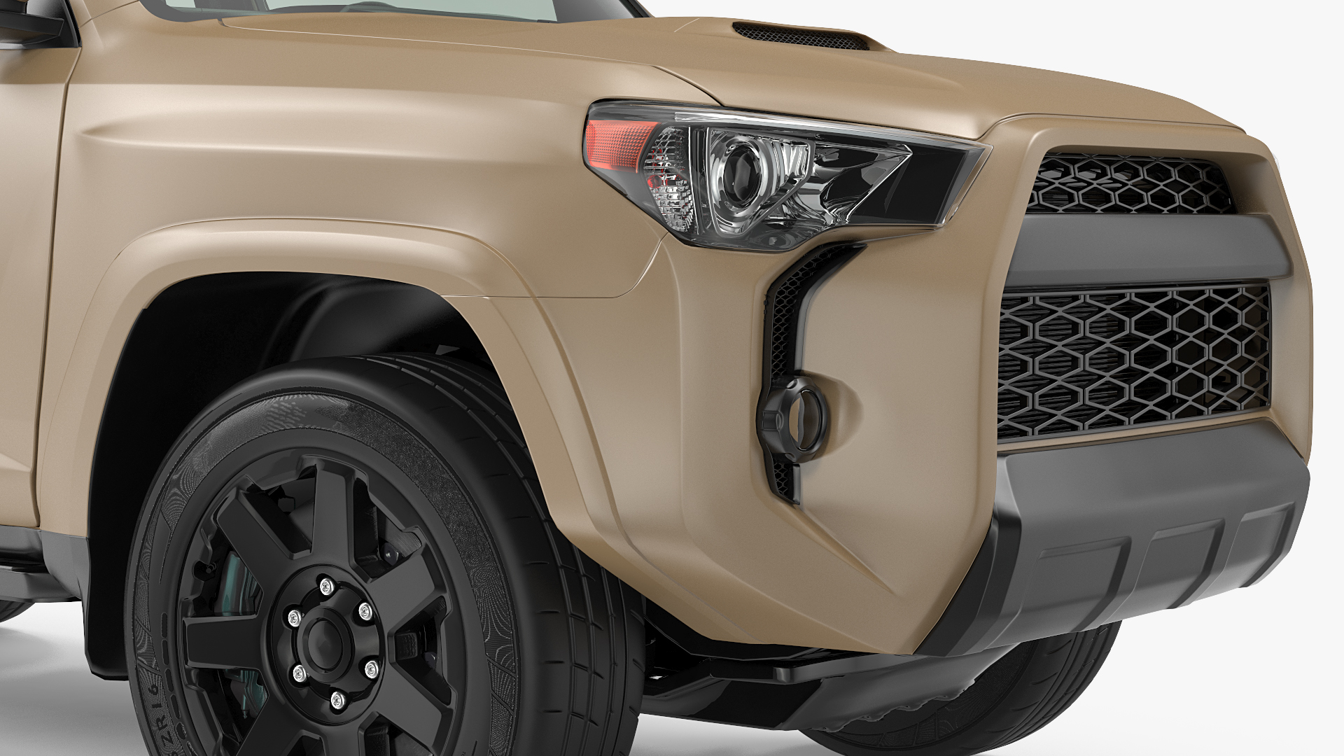 SUV 4x4 with Roof Basket 3D model