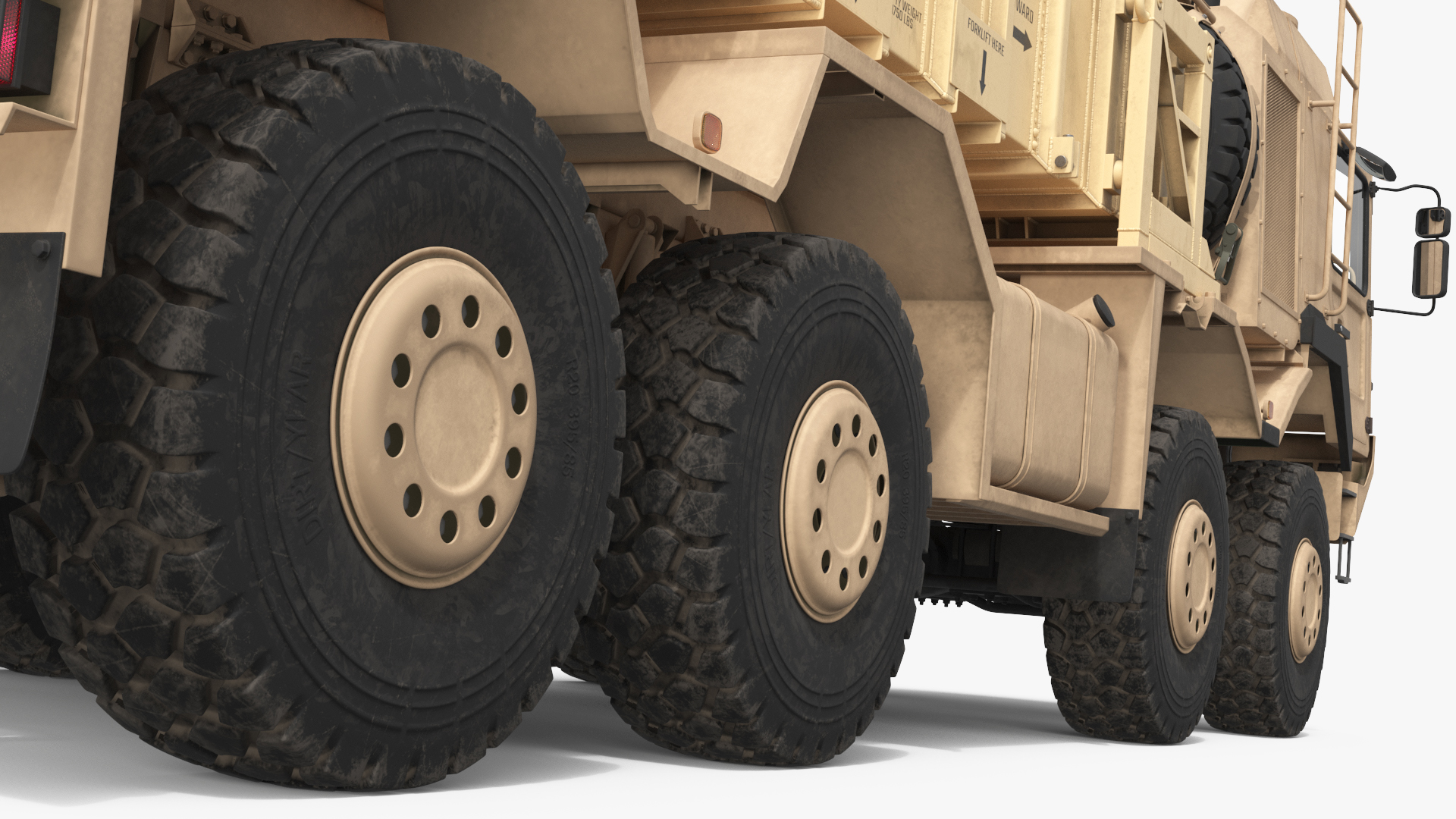 Military Flatbed Truck Loaded Missile Modules, view 11