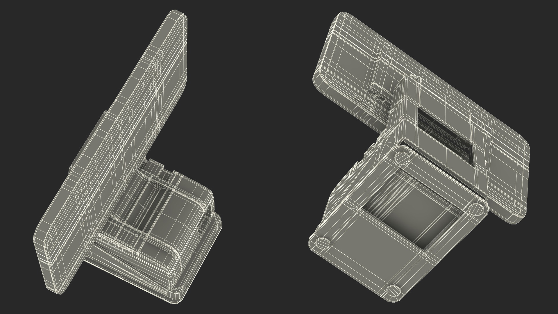 3D model Restaurant Self Service Kiosk Screen Off
