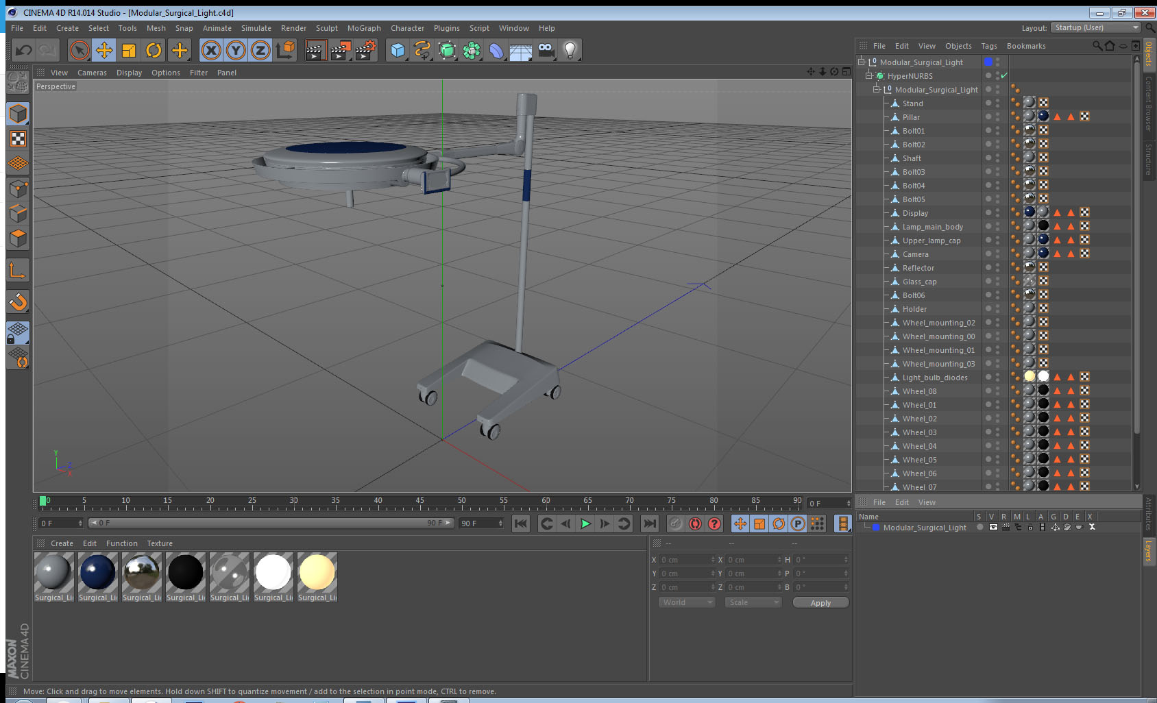 Modular Surgical Light 3D