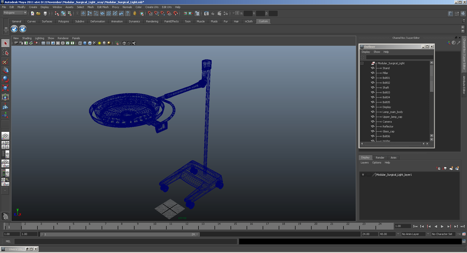 Modular Surgical Light 3D