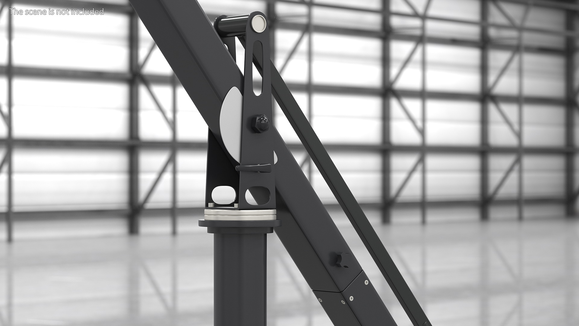 3D Dolly 4x4 with Mini Crane Rigged for Modo