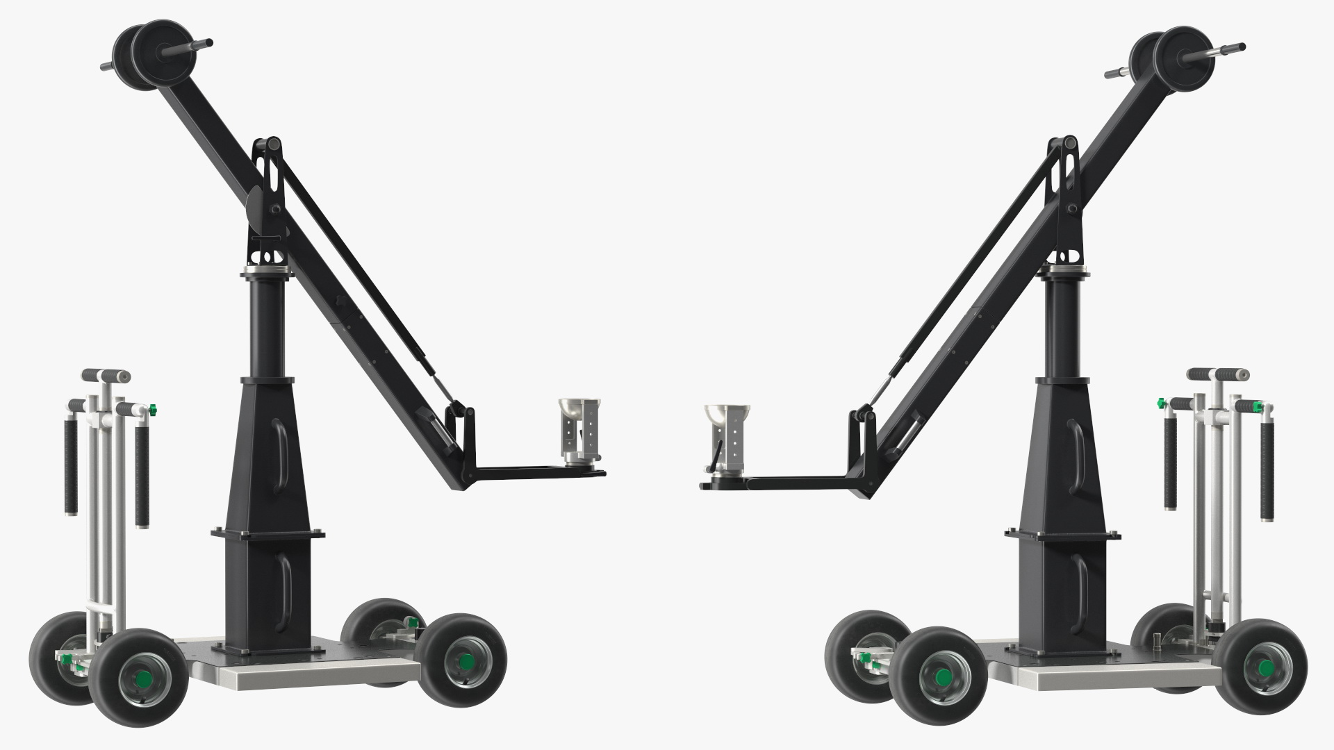 3D Dolly 4x4 with Mini Crane Rigged for Modo
