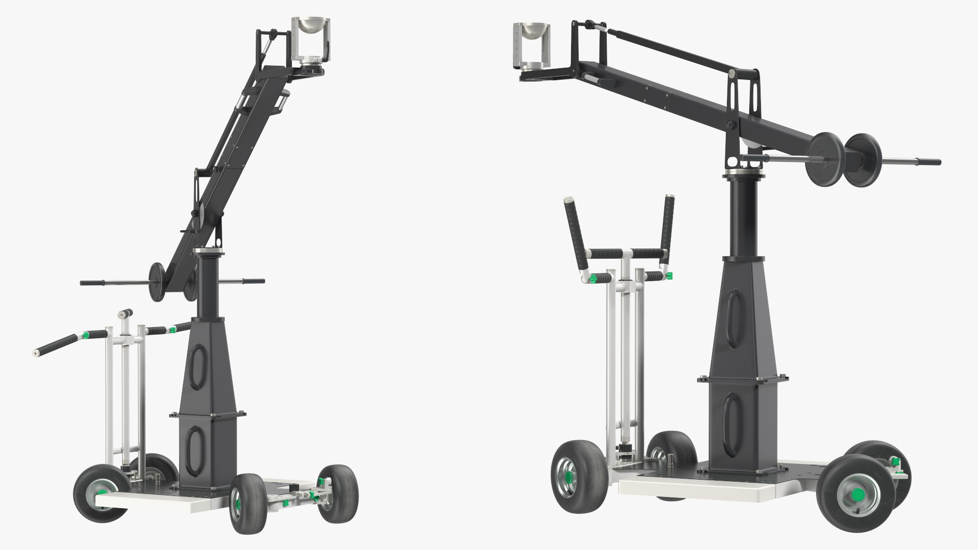 3D Dolly 4x4 with Mini Crane Rigged for Modo