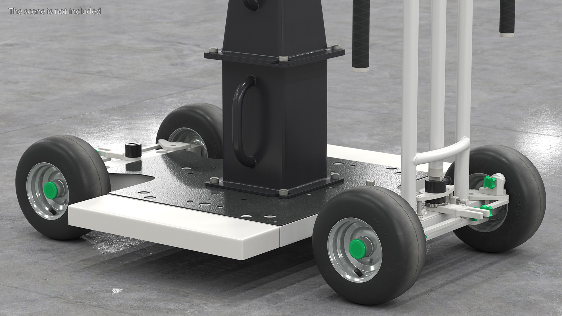 3D Dolly 4x4 with Mini Crane Rigged for Modo